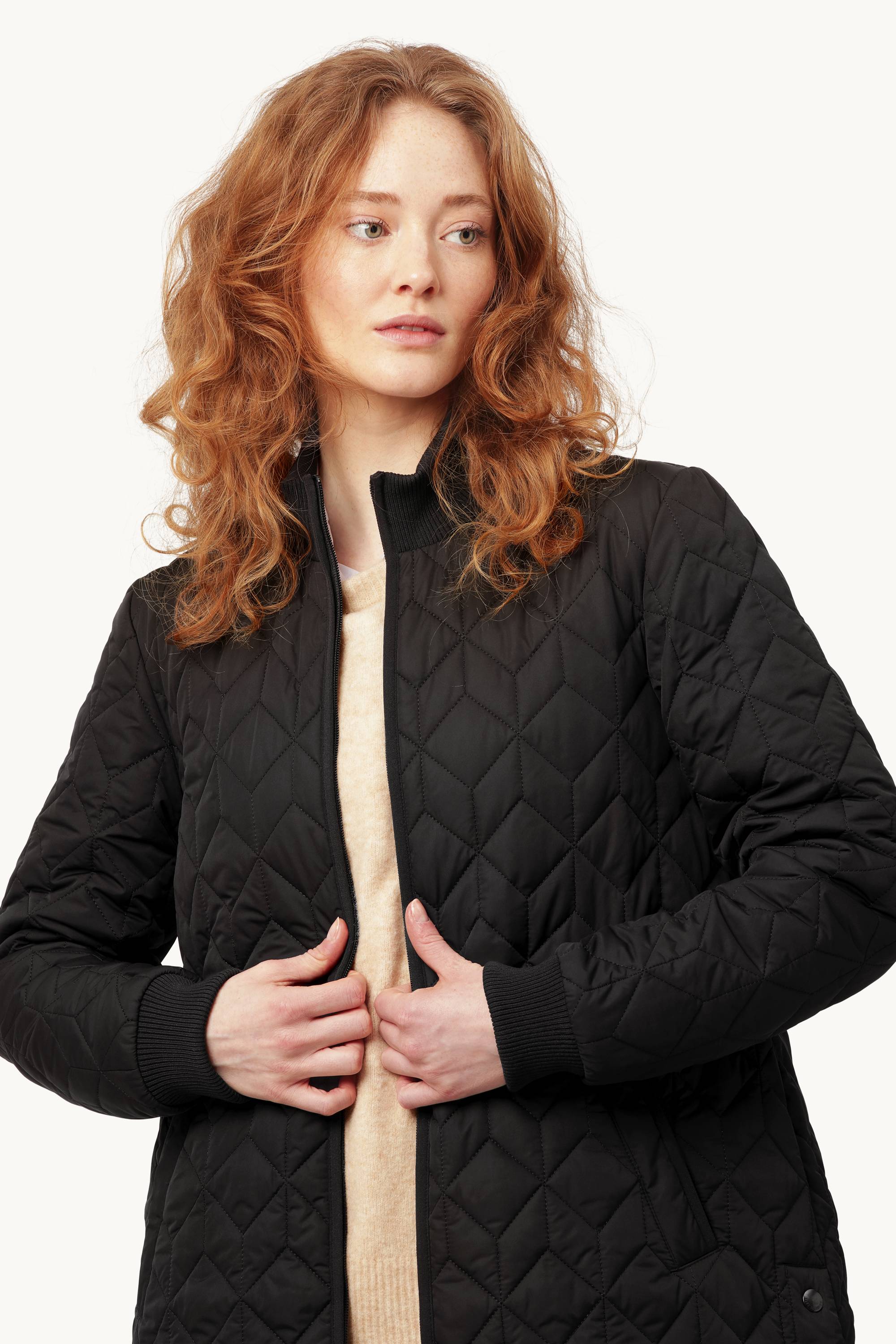 Chaqueta Larga Acolchada - Black