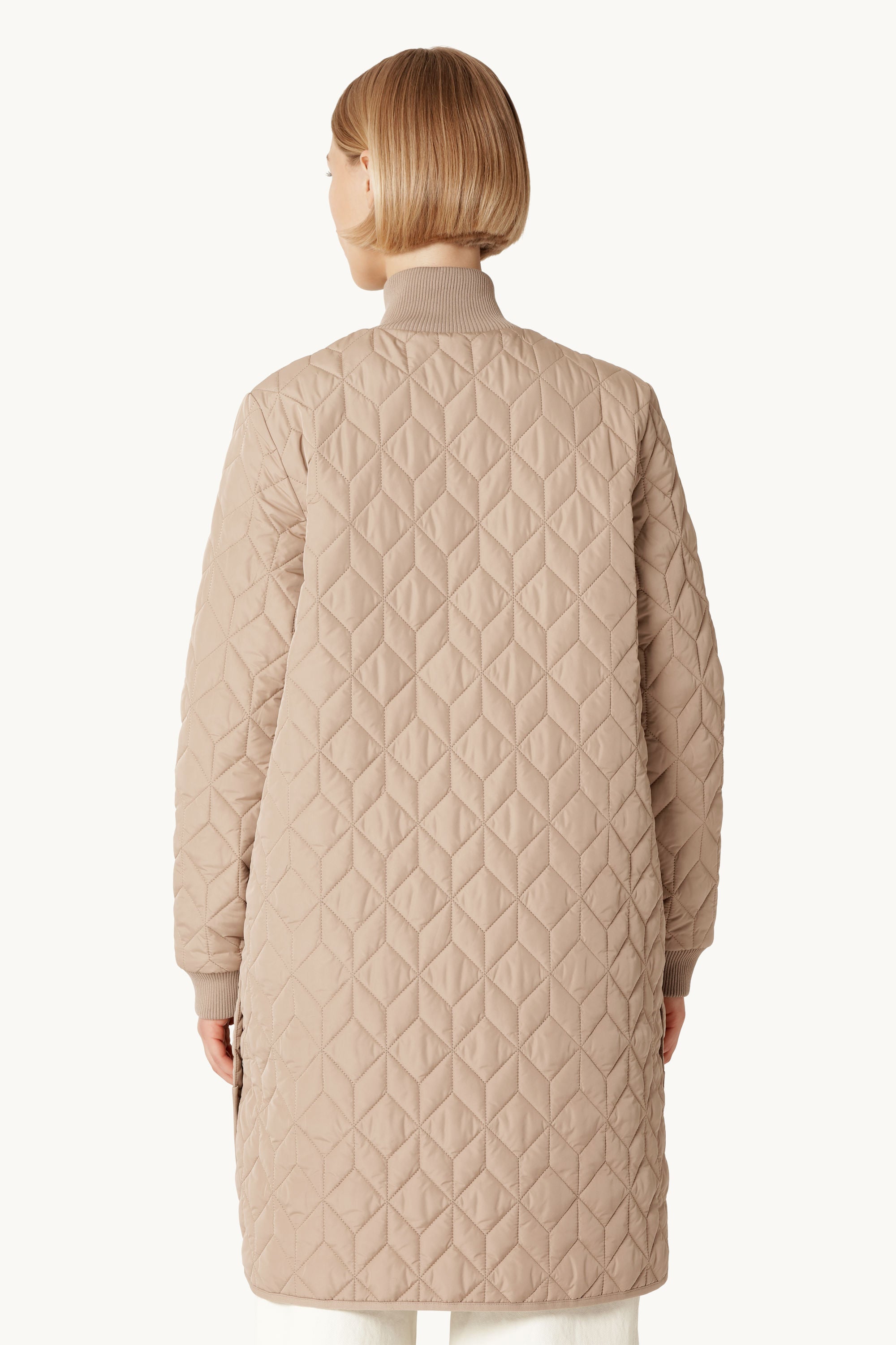 Chaqueta Larga Acolchada - Wheat