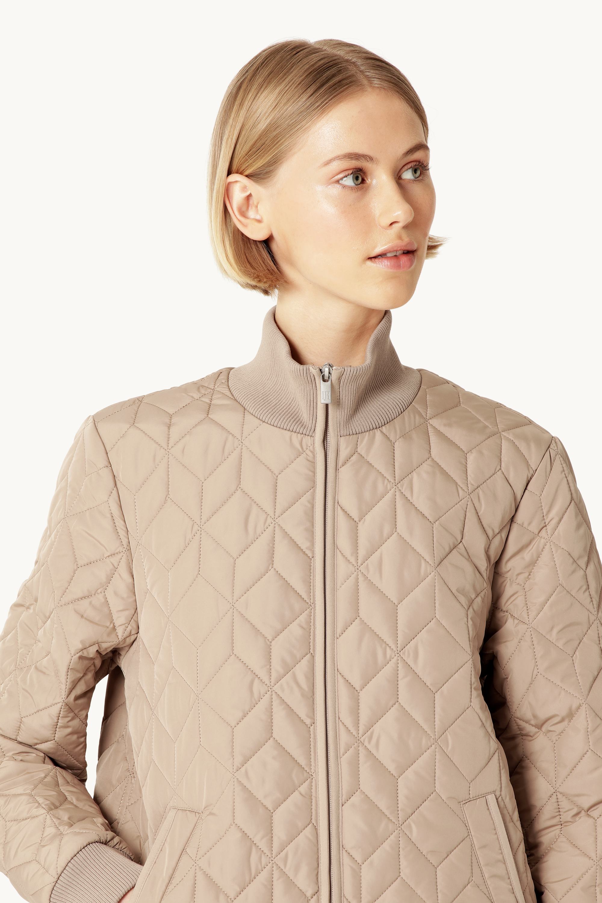 Chaqueta Larga Acolchada - Wheat