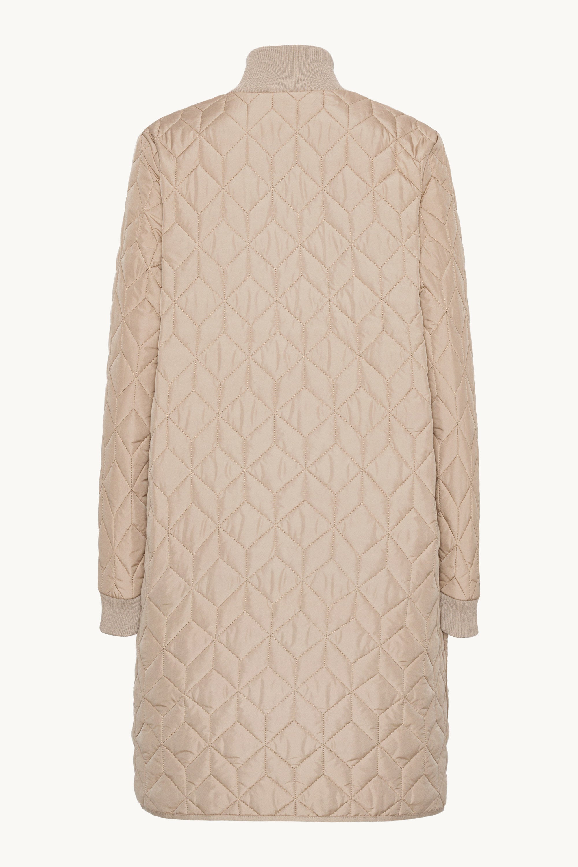 Chaqueta Larga Acolchada - Wheat