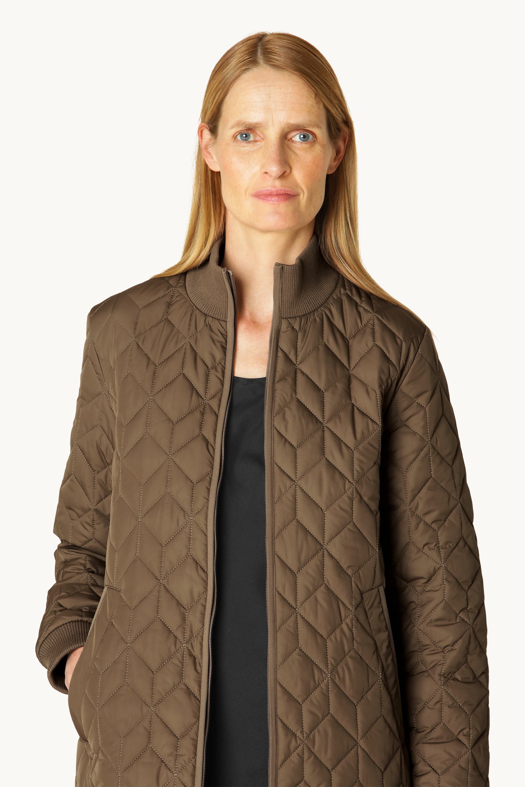 Chaqueta Larga Acolchada - Cub Brown