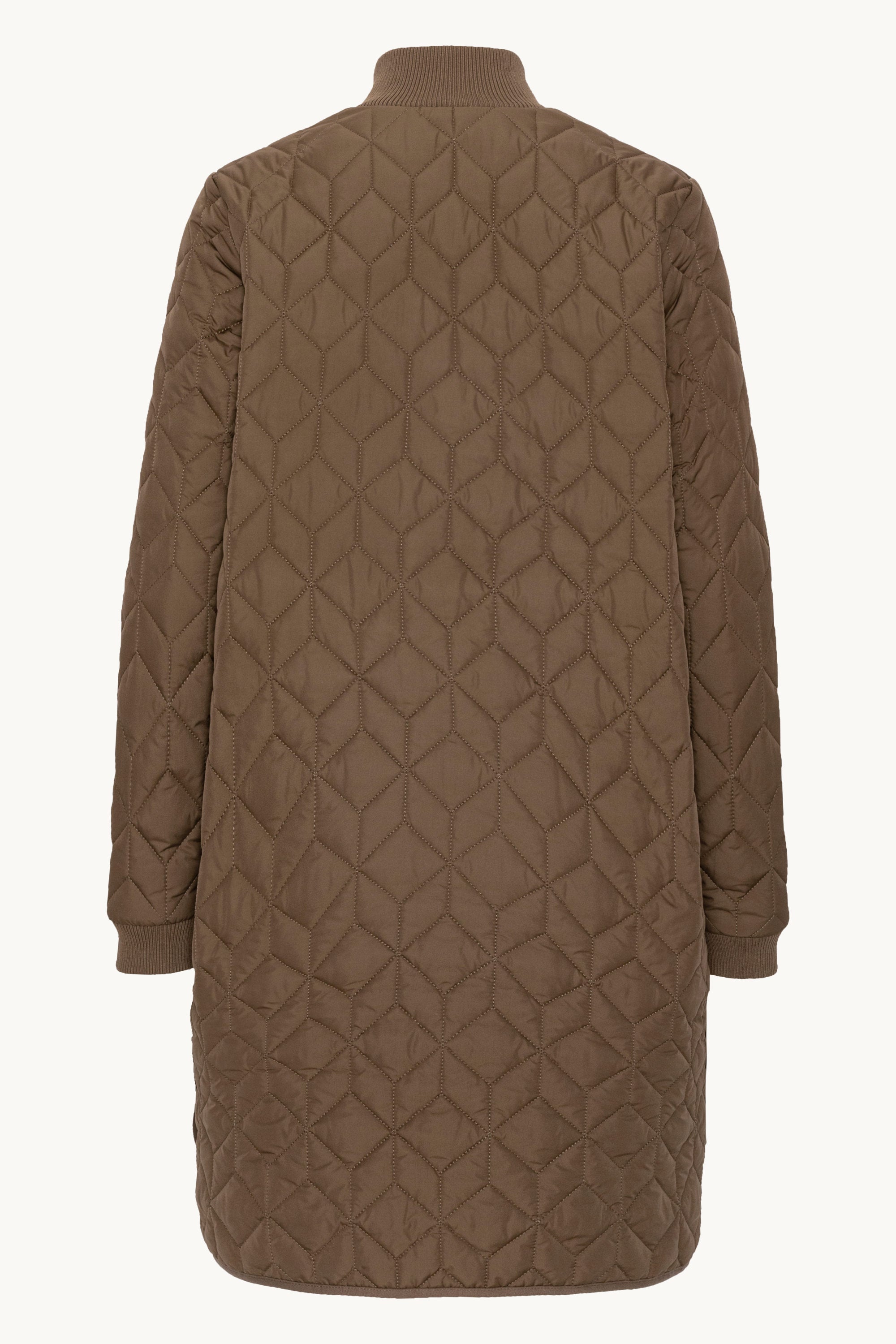 Chaqueta Larga Acolchada - Cub Brown