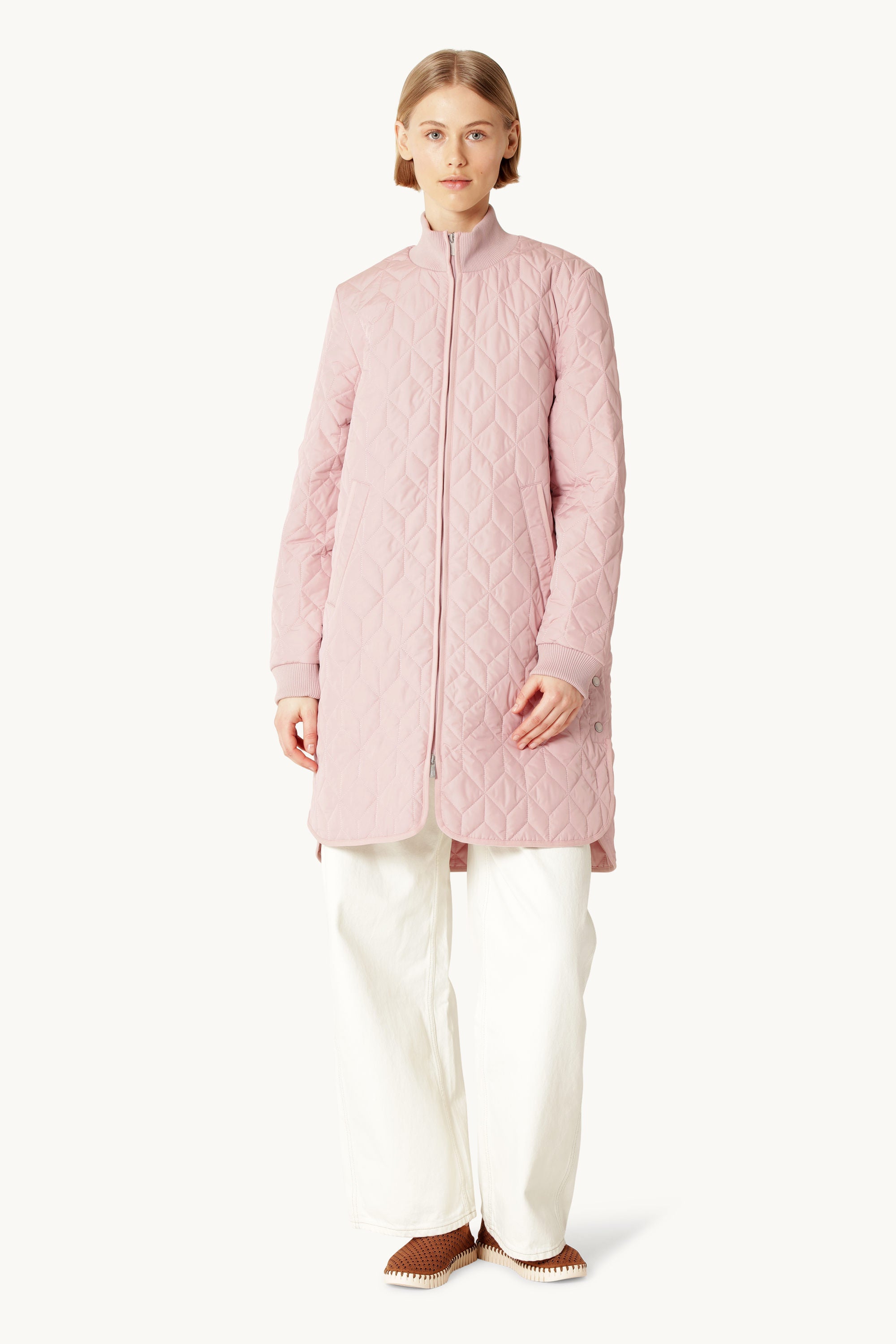 Chaqueta Larga Acolchada - Burnished Lilac