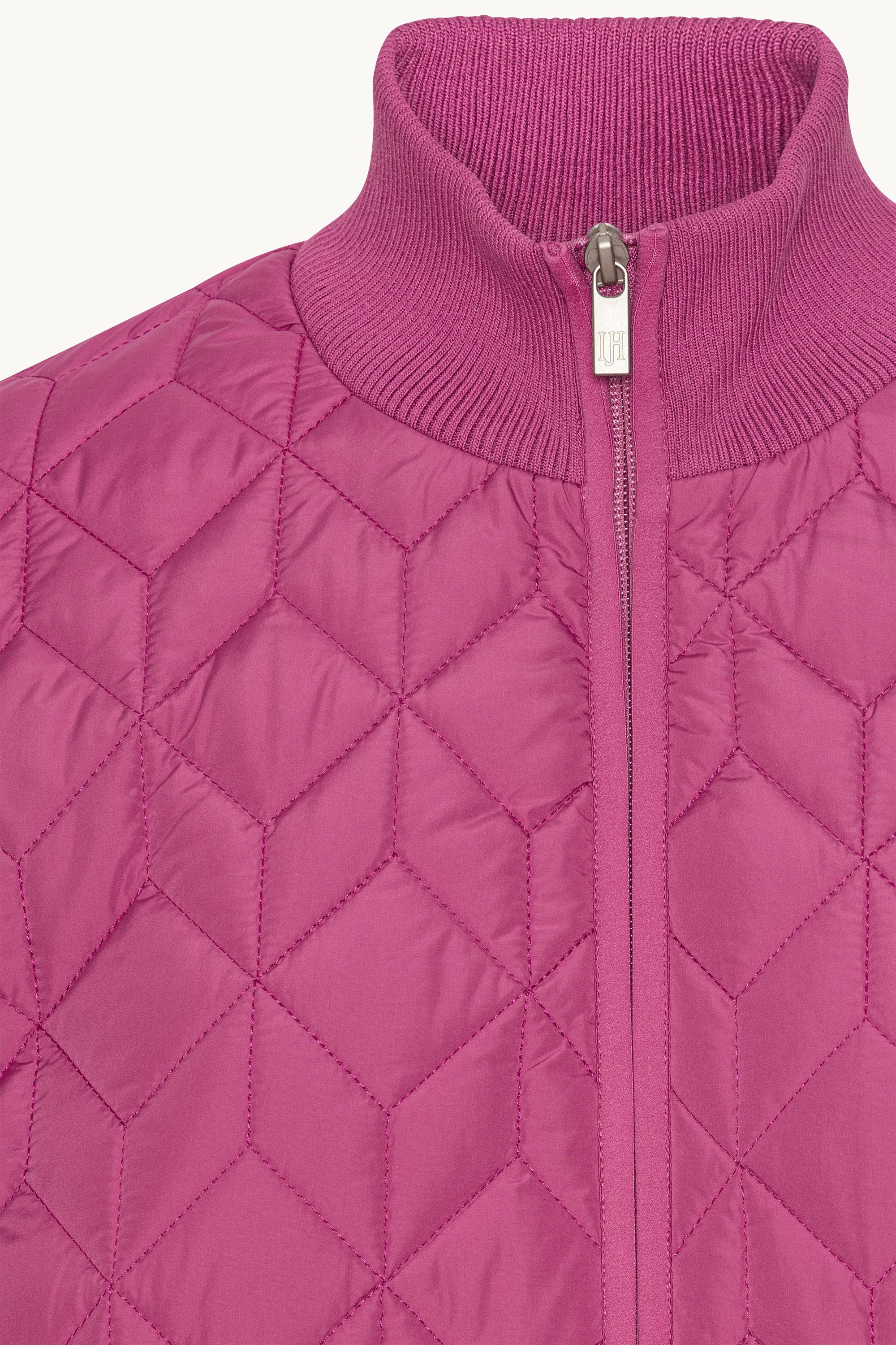 Chaqueta Larga Acolchada - Magenta Haze