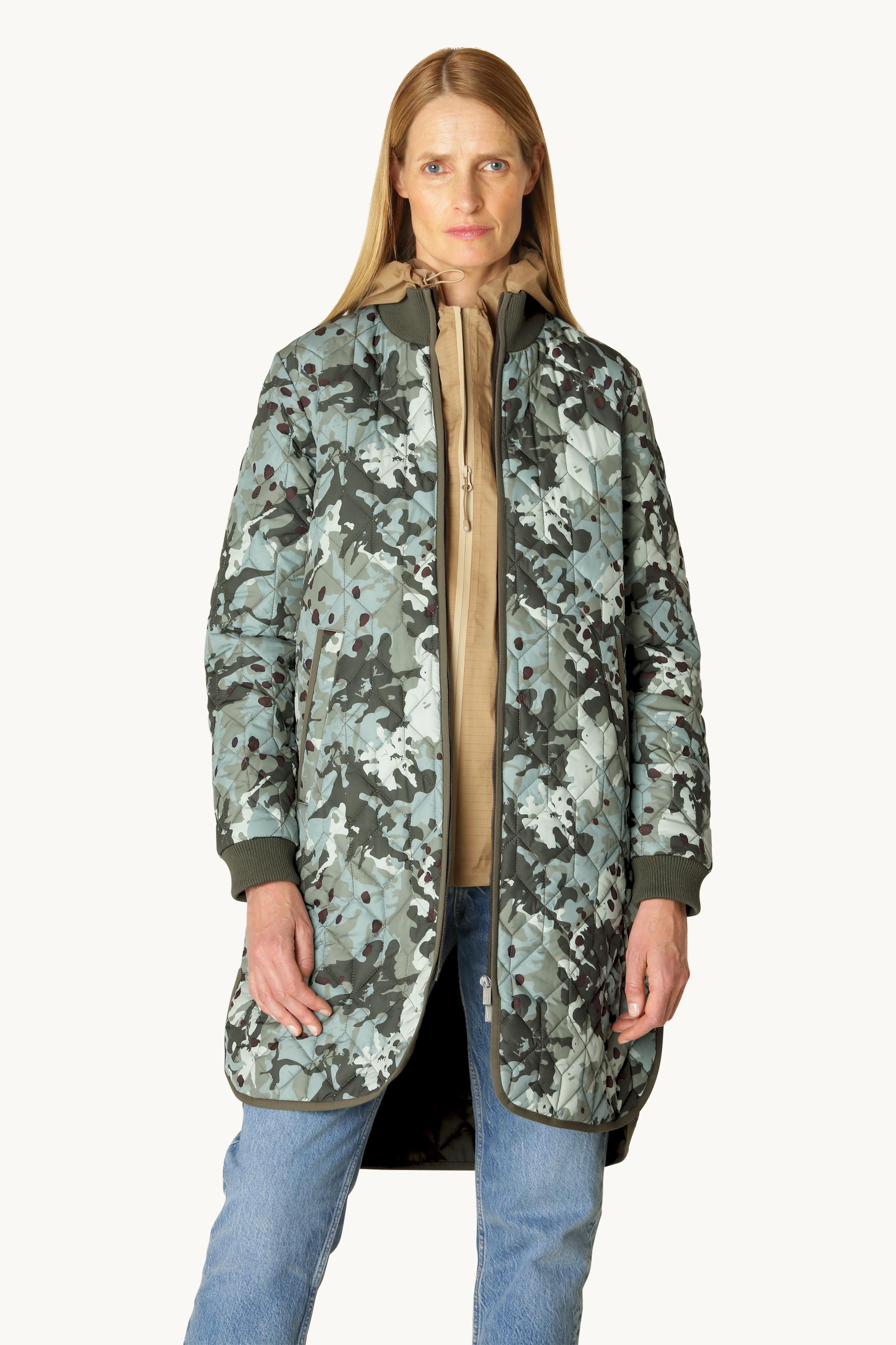 Abrigo acolchado - Camuflaje verde