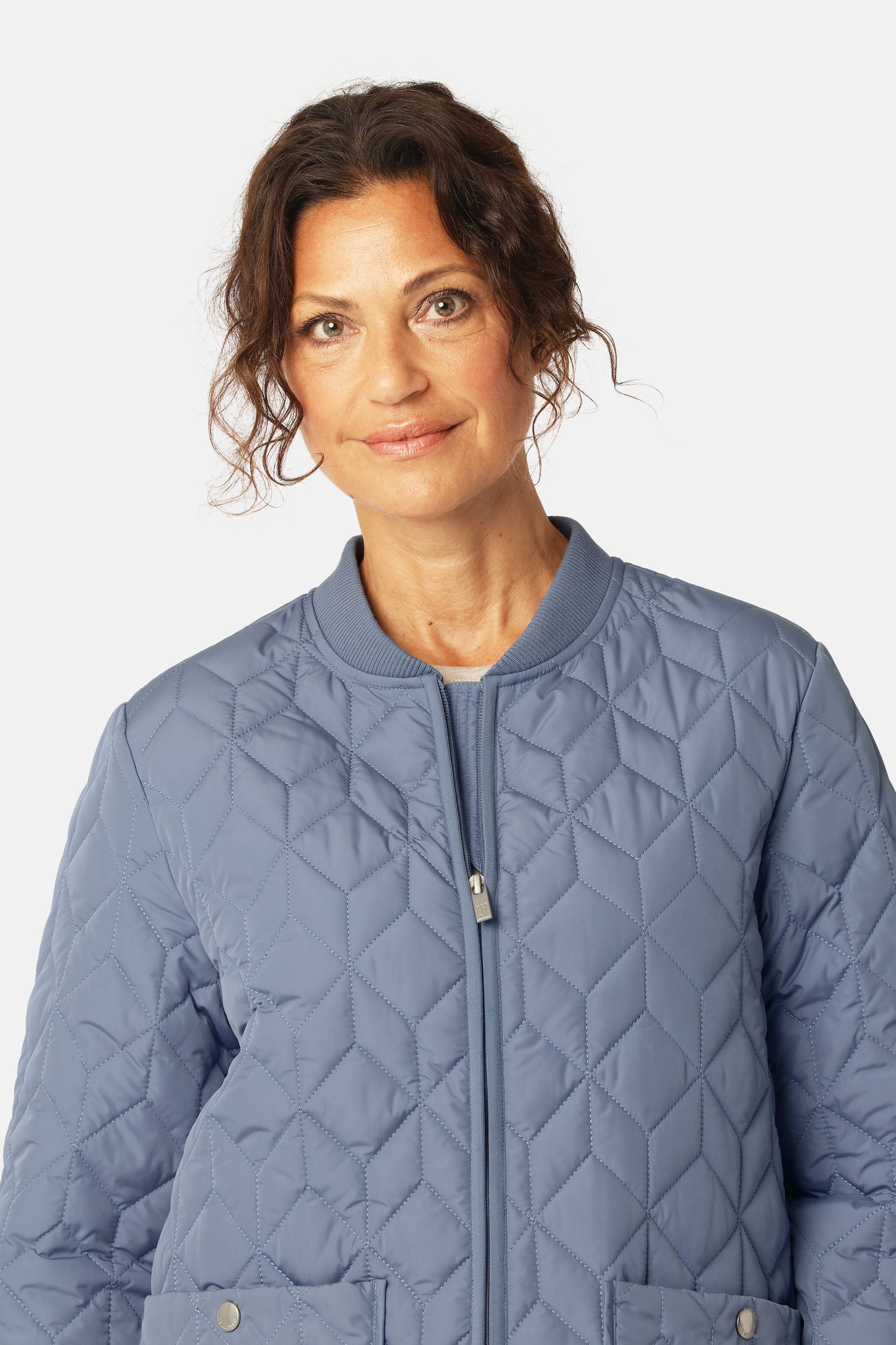 Quilt Jacket - Grey Blue
