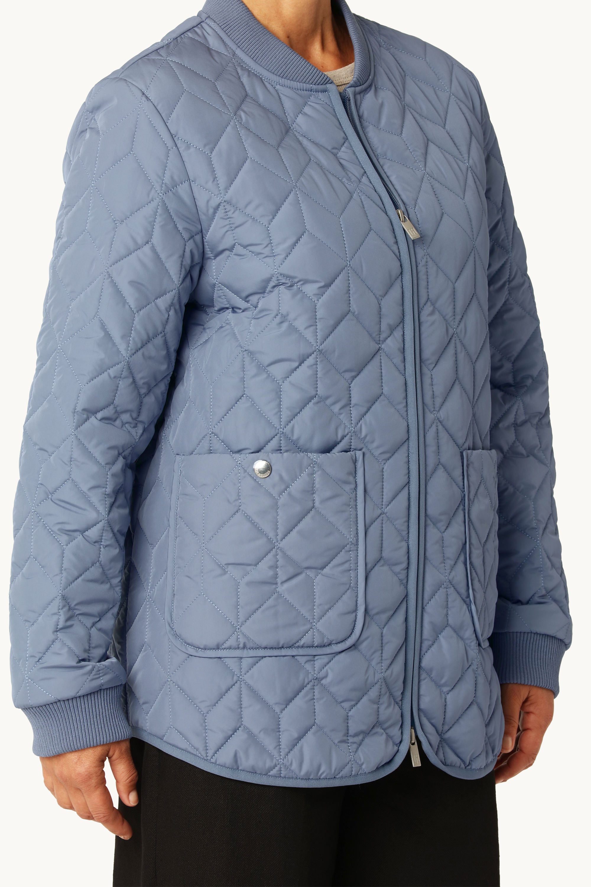 Quilt Jacket - Grey Blue
