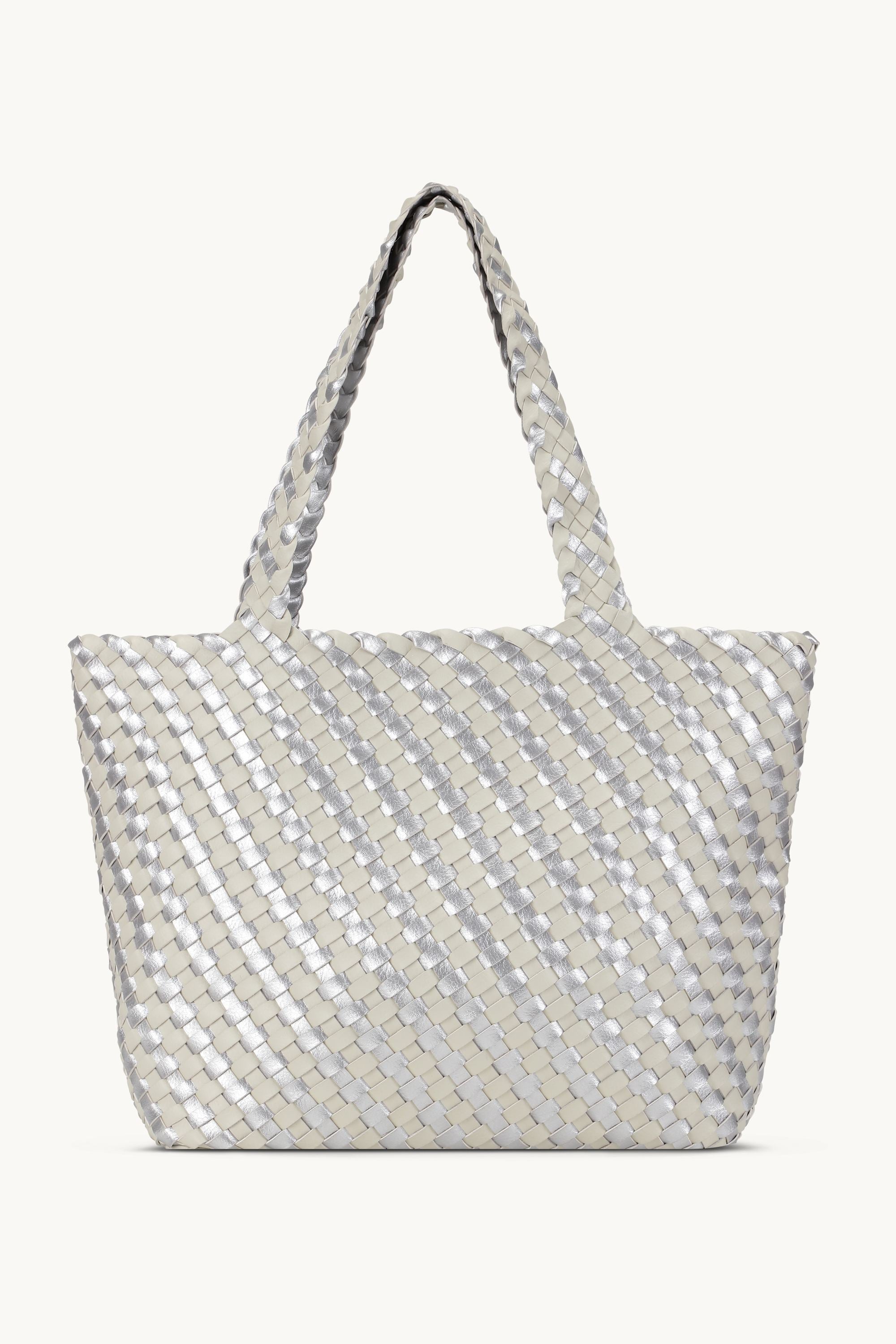 Tote Bag Trenzado - Milk Creme Silver