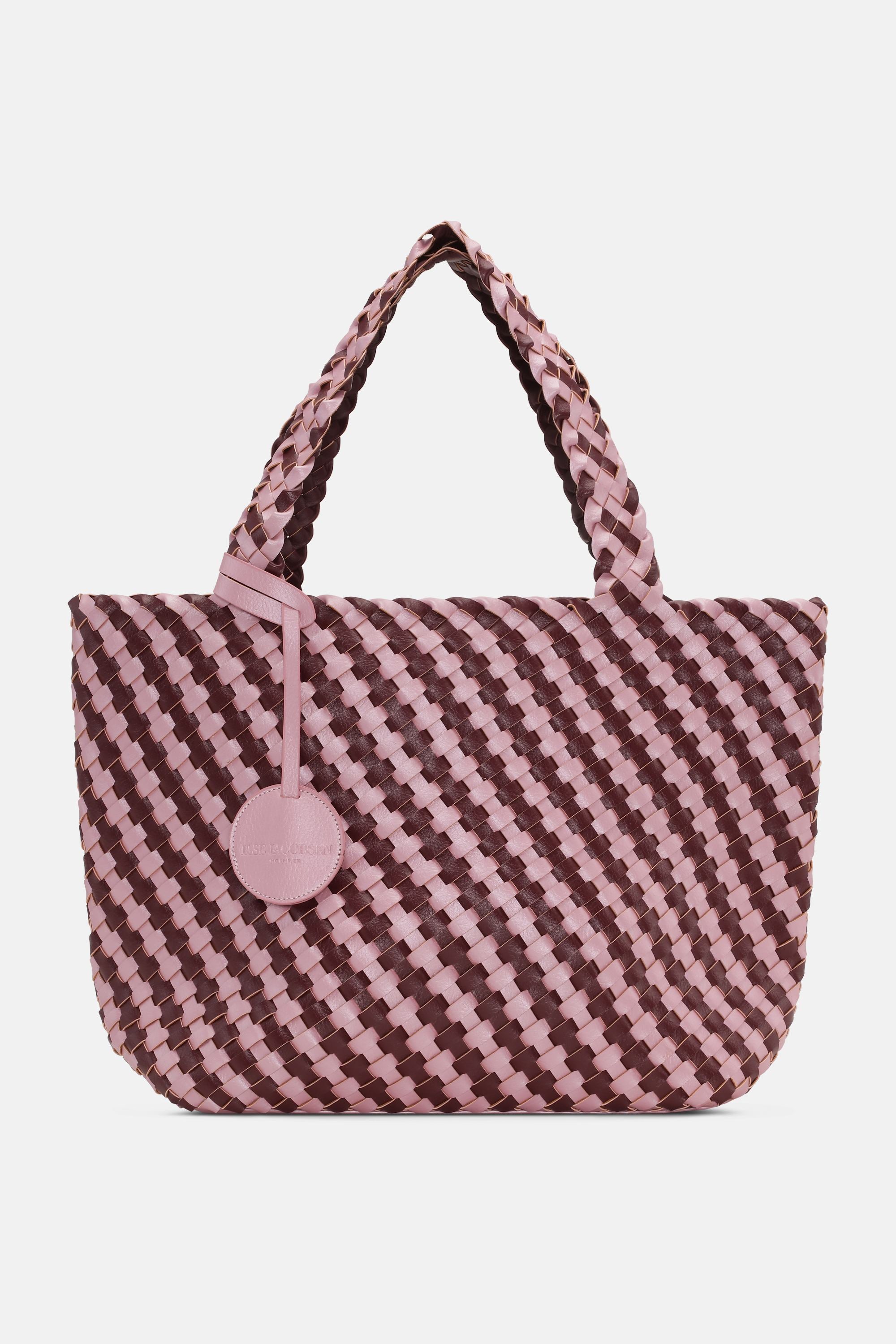 Tote Bag Trenzado - Maroon Banner Rosy Pink