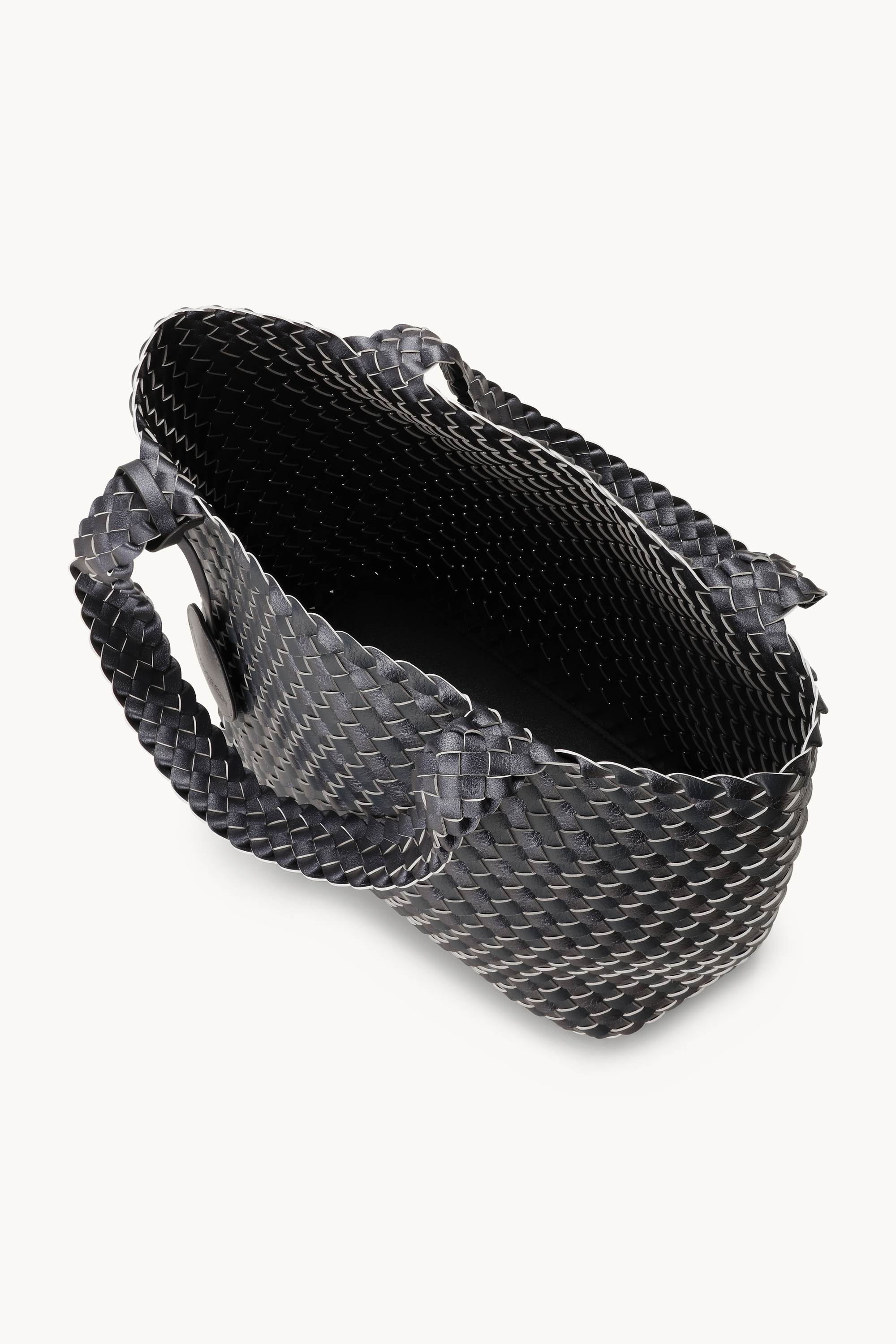 Tote Bag Trenzado - Ombre Blue Metallic Ombre Blue