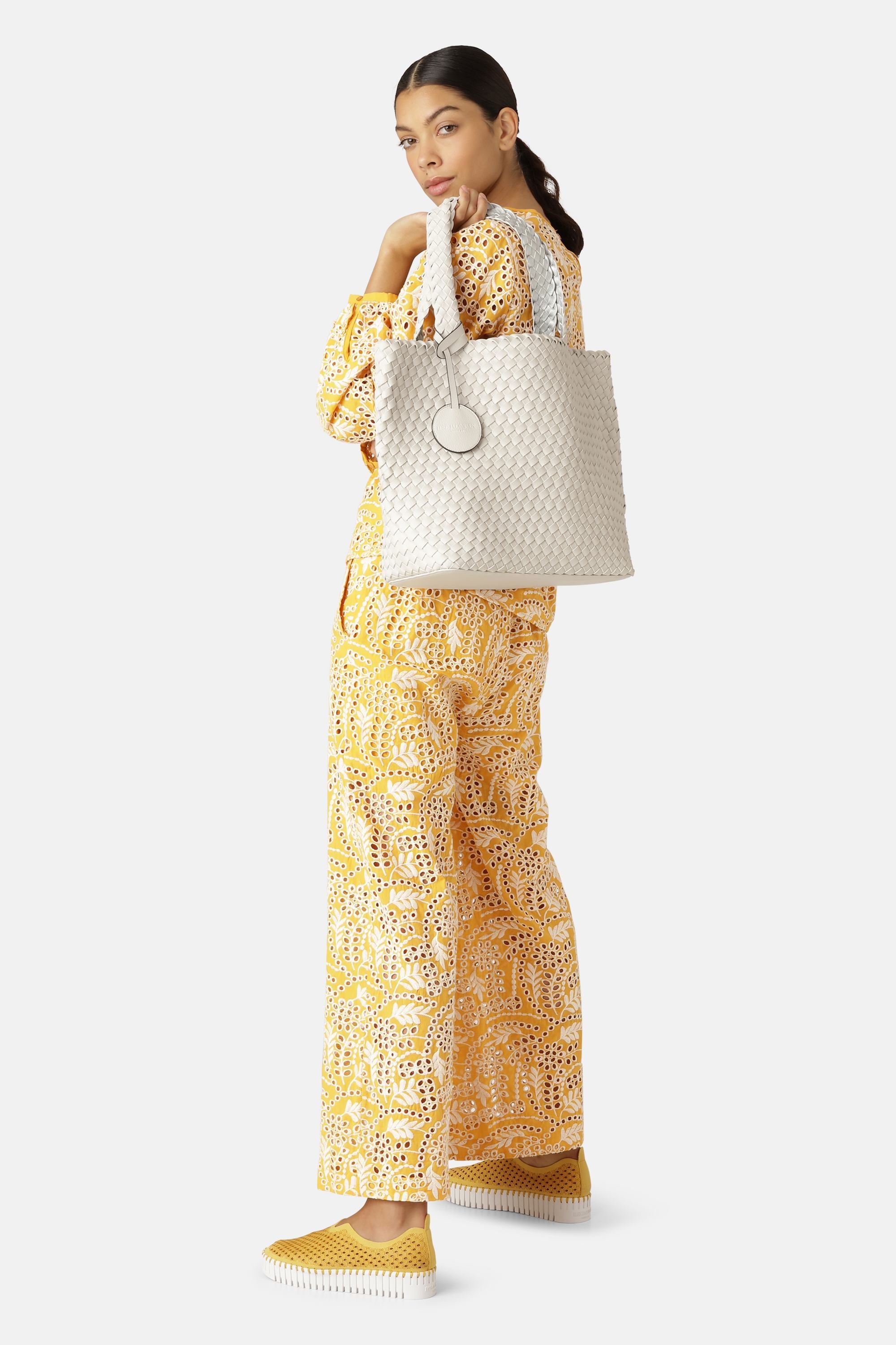 Tote Bag Trenzado - Moonstruck Silver