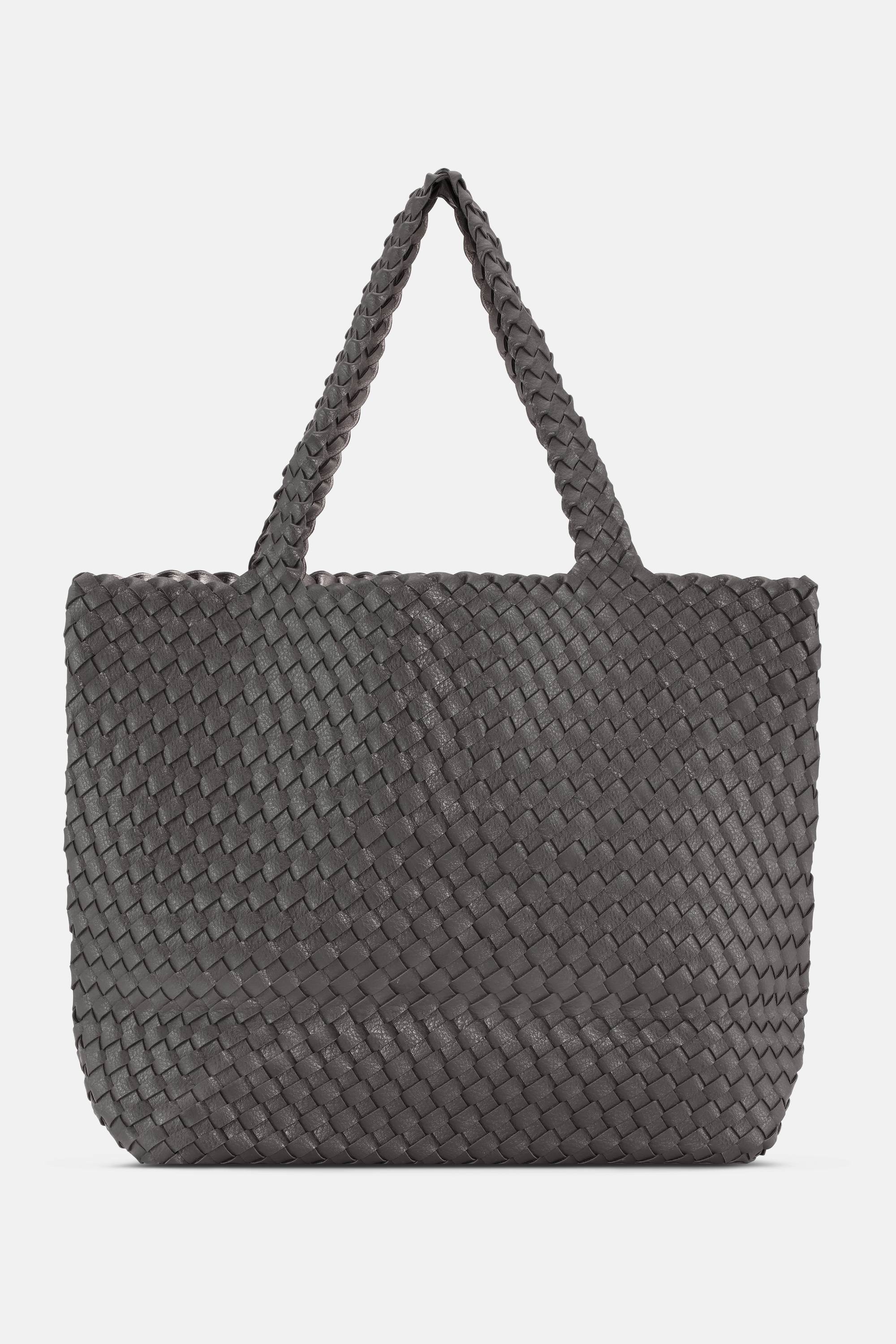 Tote Bag Braided - Dark Shadow Gun Metal