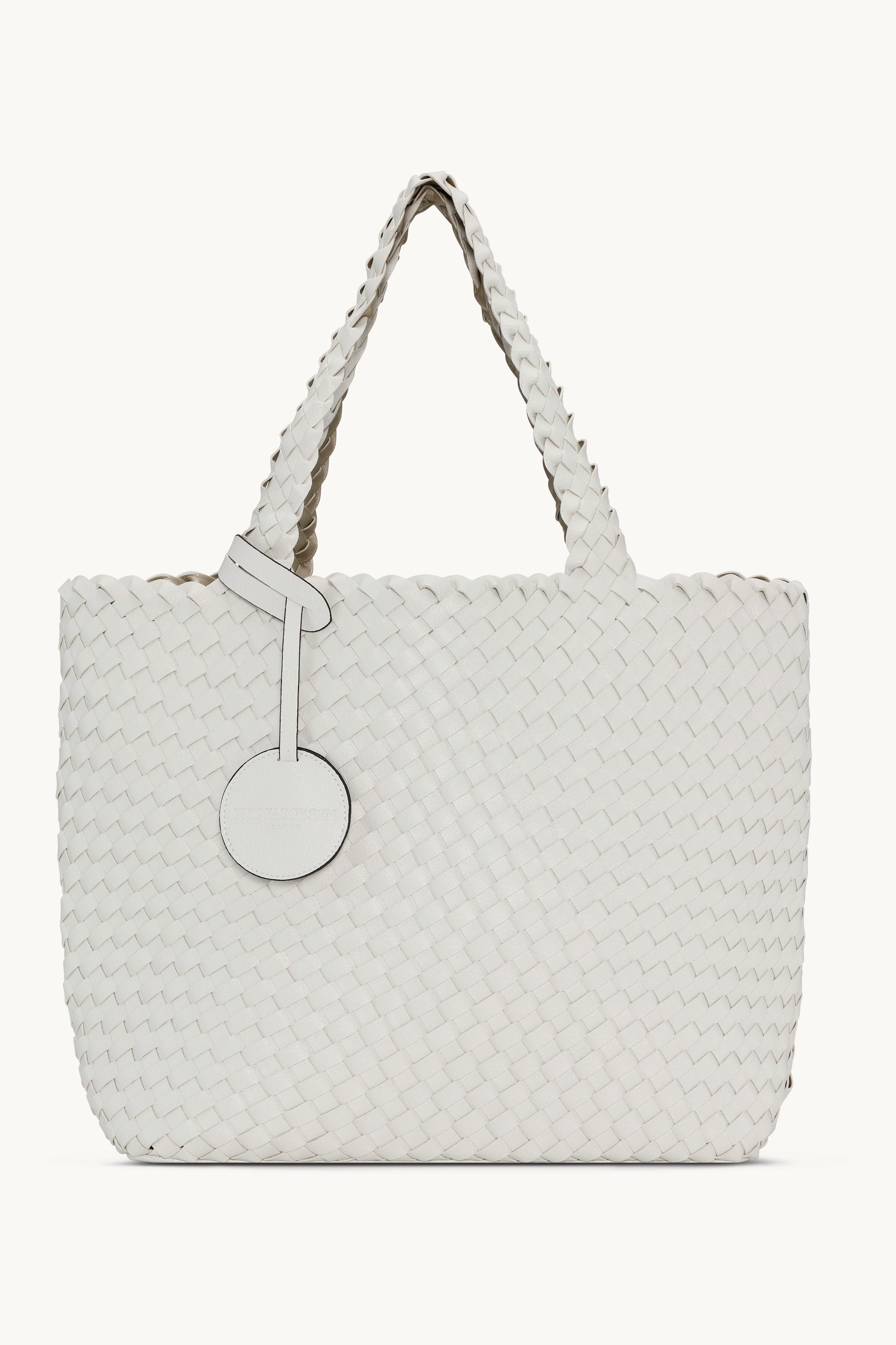 Tote Bag Trenzado - White Platin