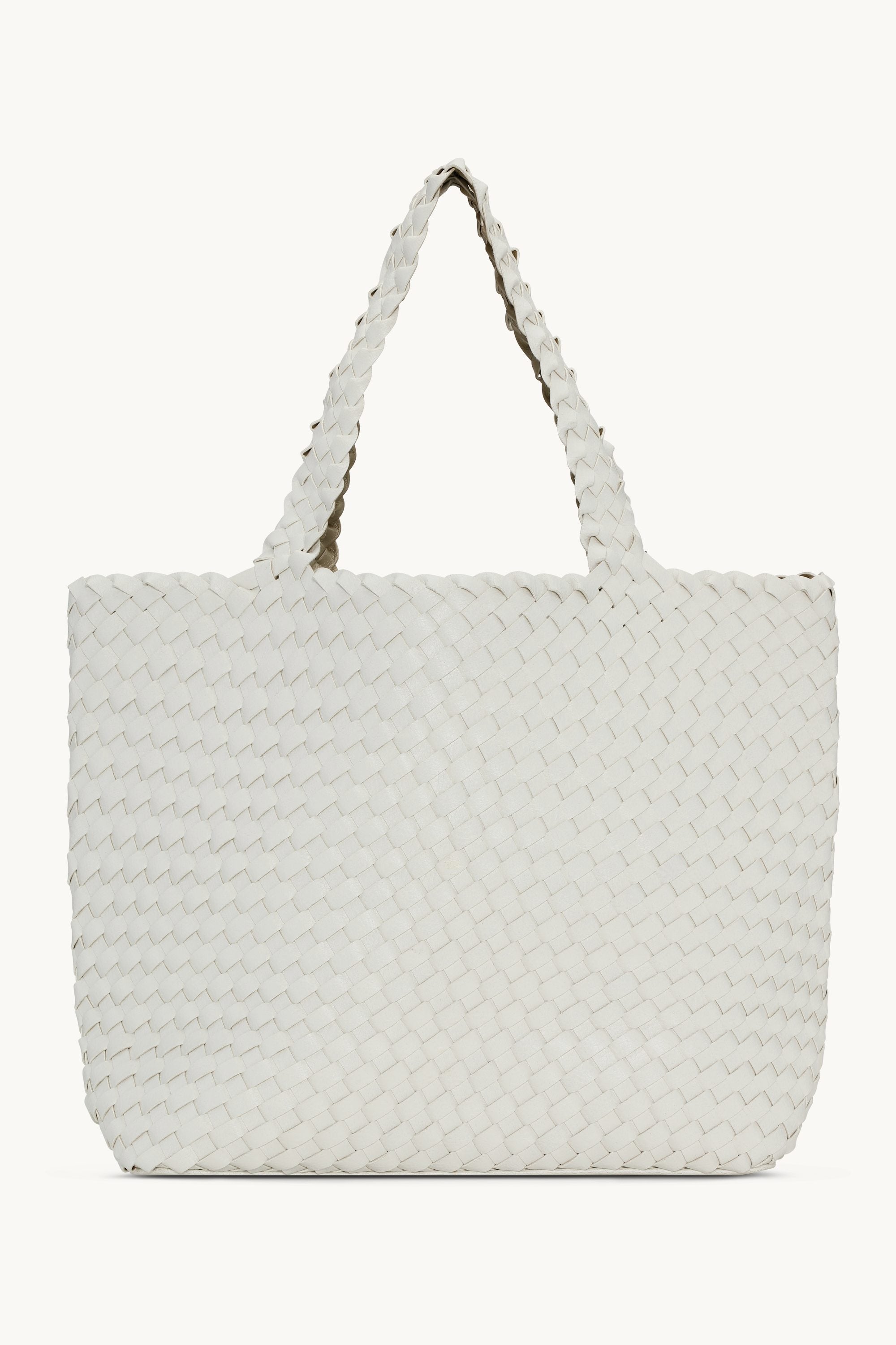 Tote Bag Trenzado - White Platin