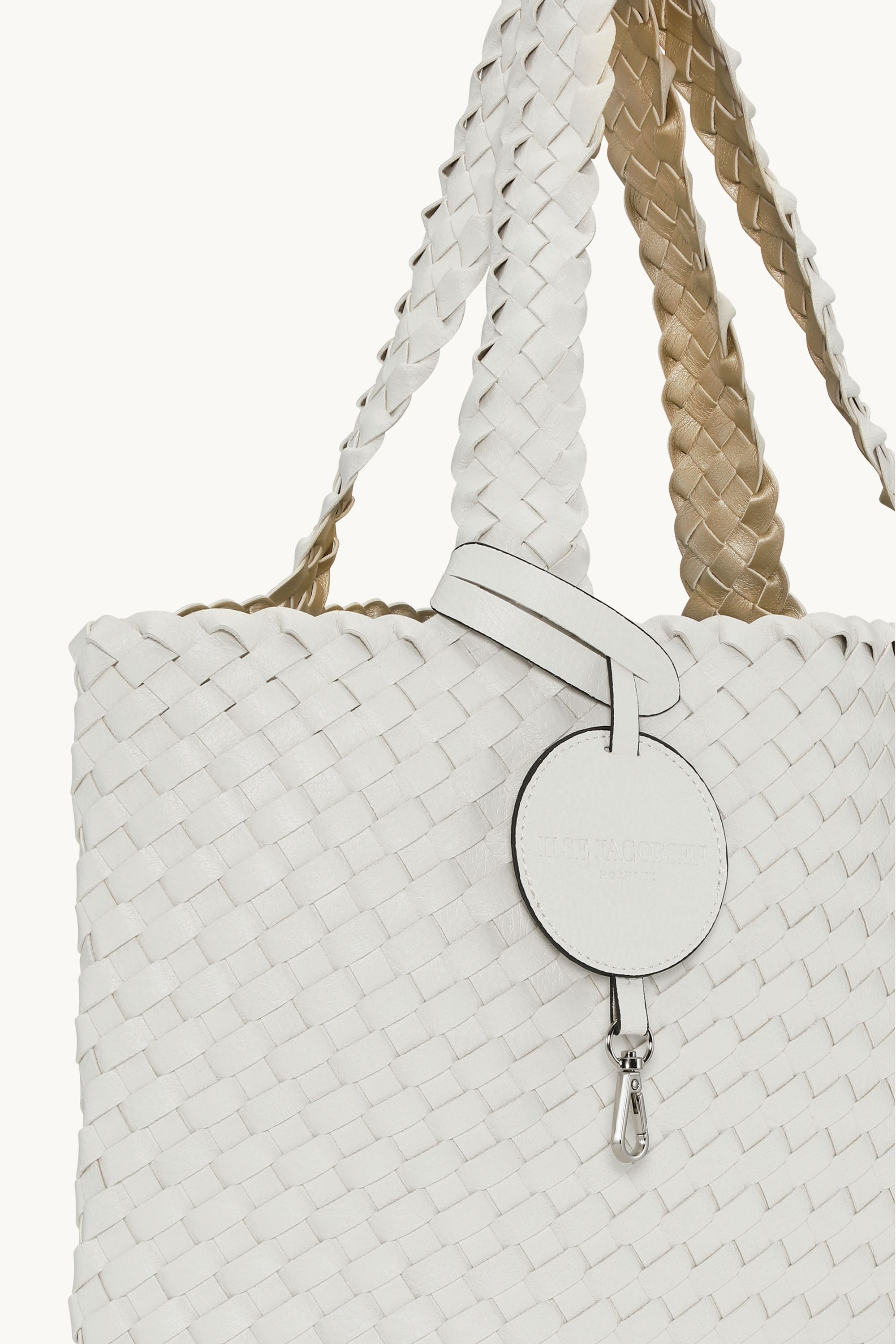 Tote Bag Trenzado - White Platin