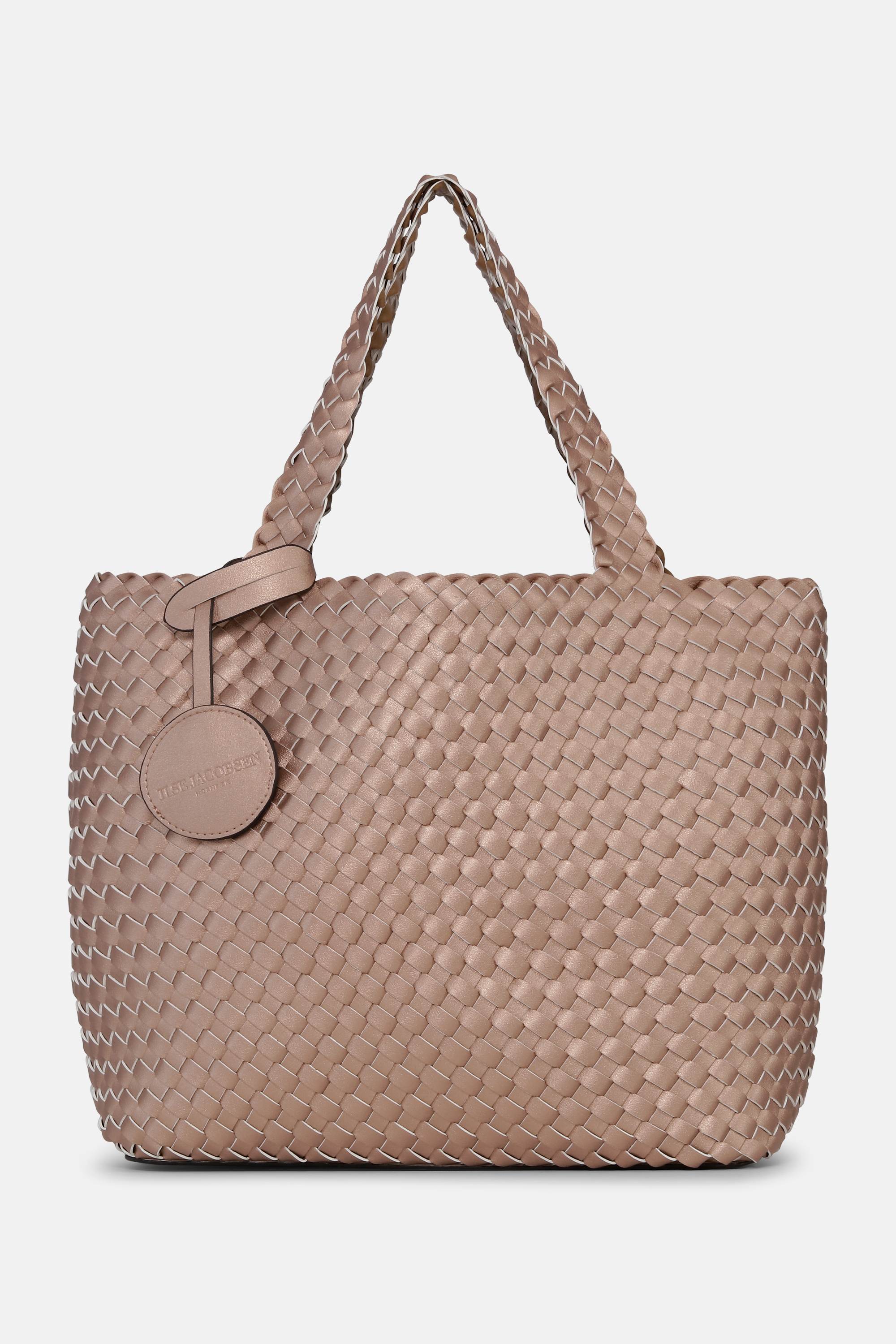 Tote Bag Braided - Mocca Metallic Mocca