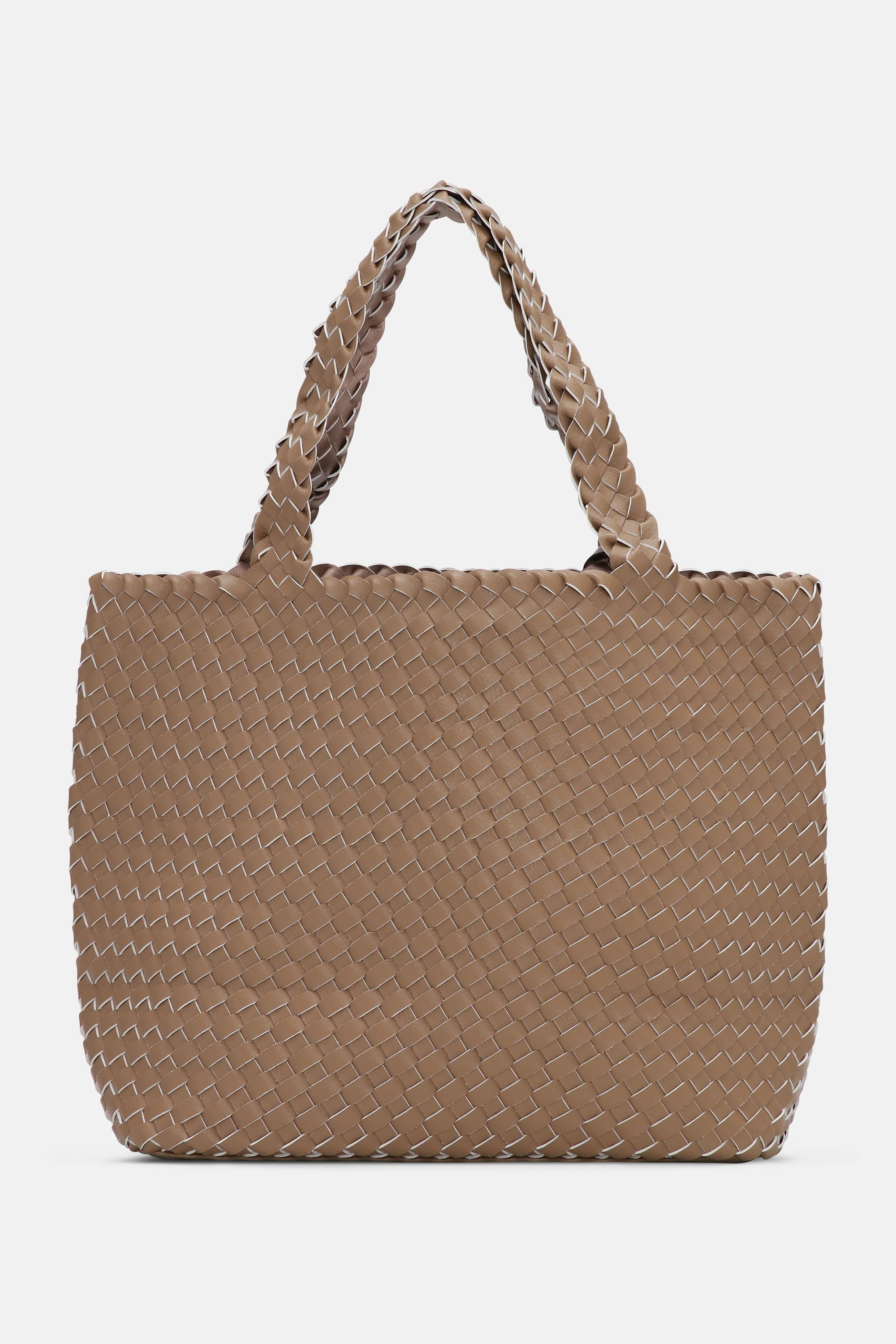 Tote Bag Trenzado - Mocca Metallic Mocca
