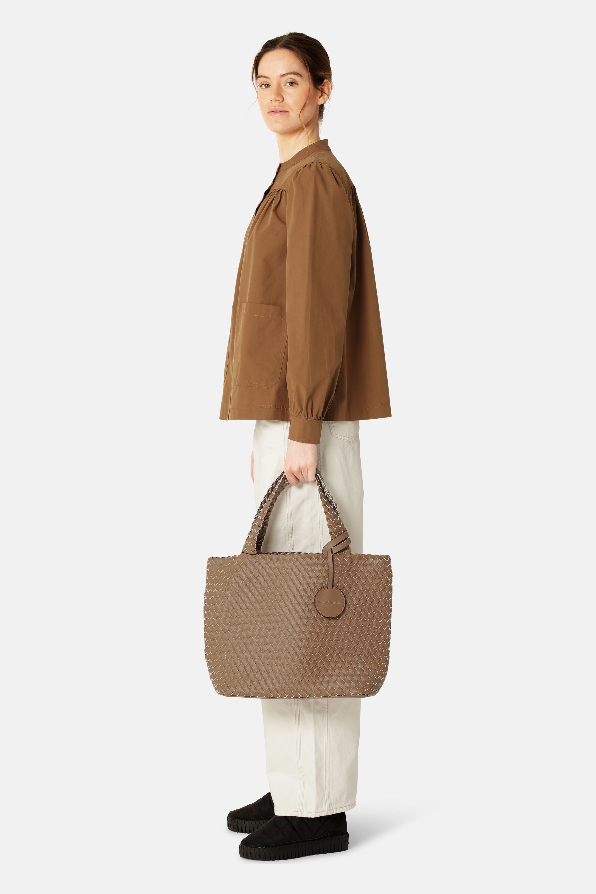 Tote Bag Trenzado - Mocca Metallic Mocca