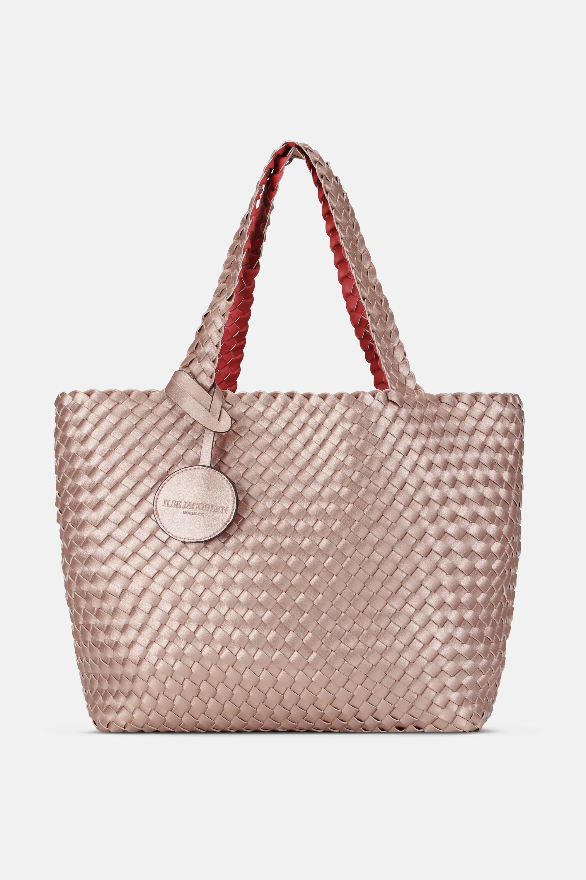 Tote Bag Braided - Durbarry Metallic Rose