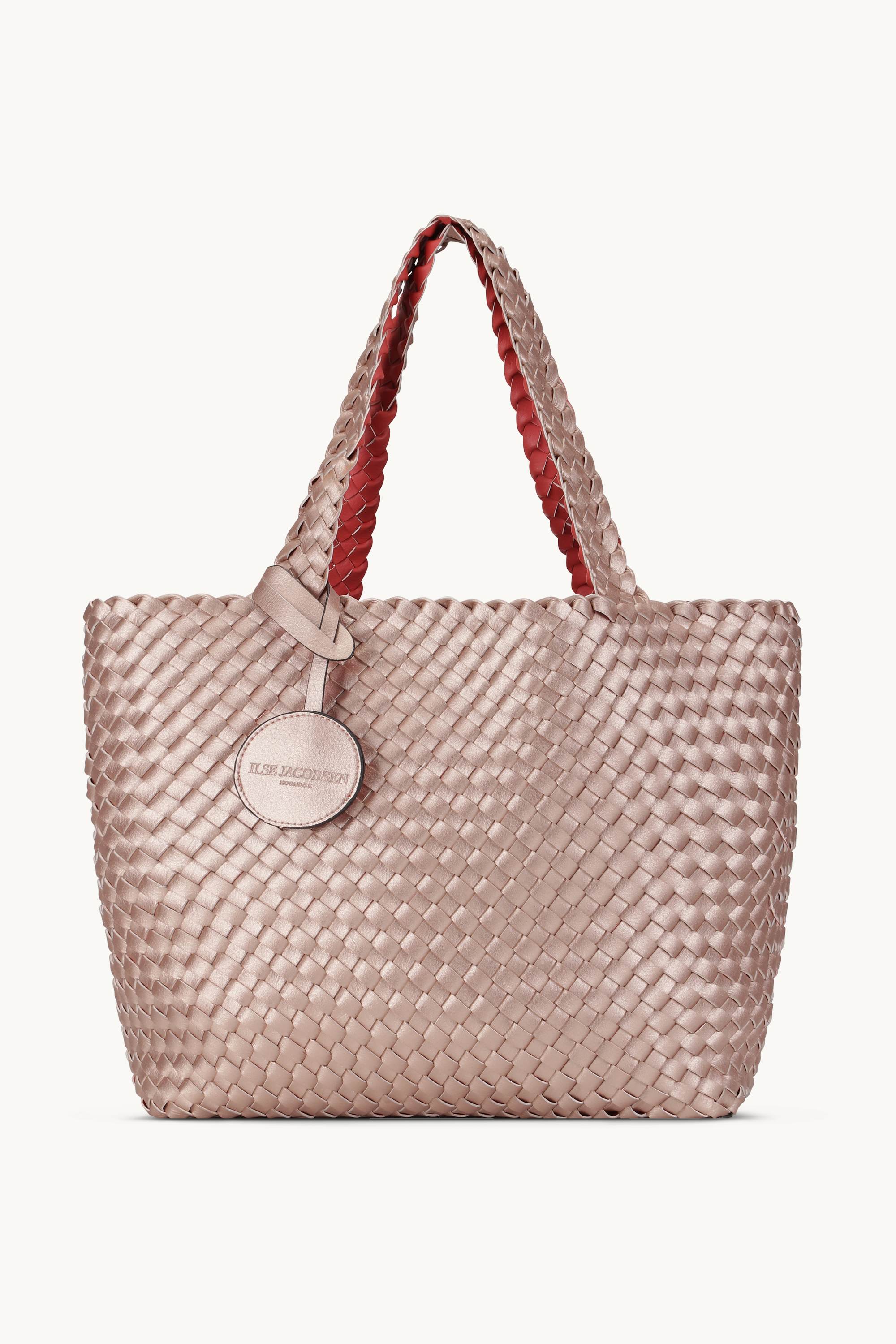Tote Bag Braided - Durbarry Metallic Rose