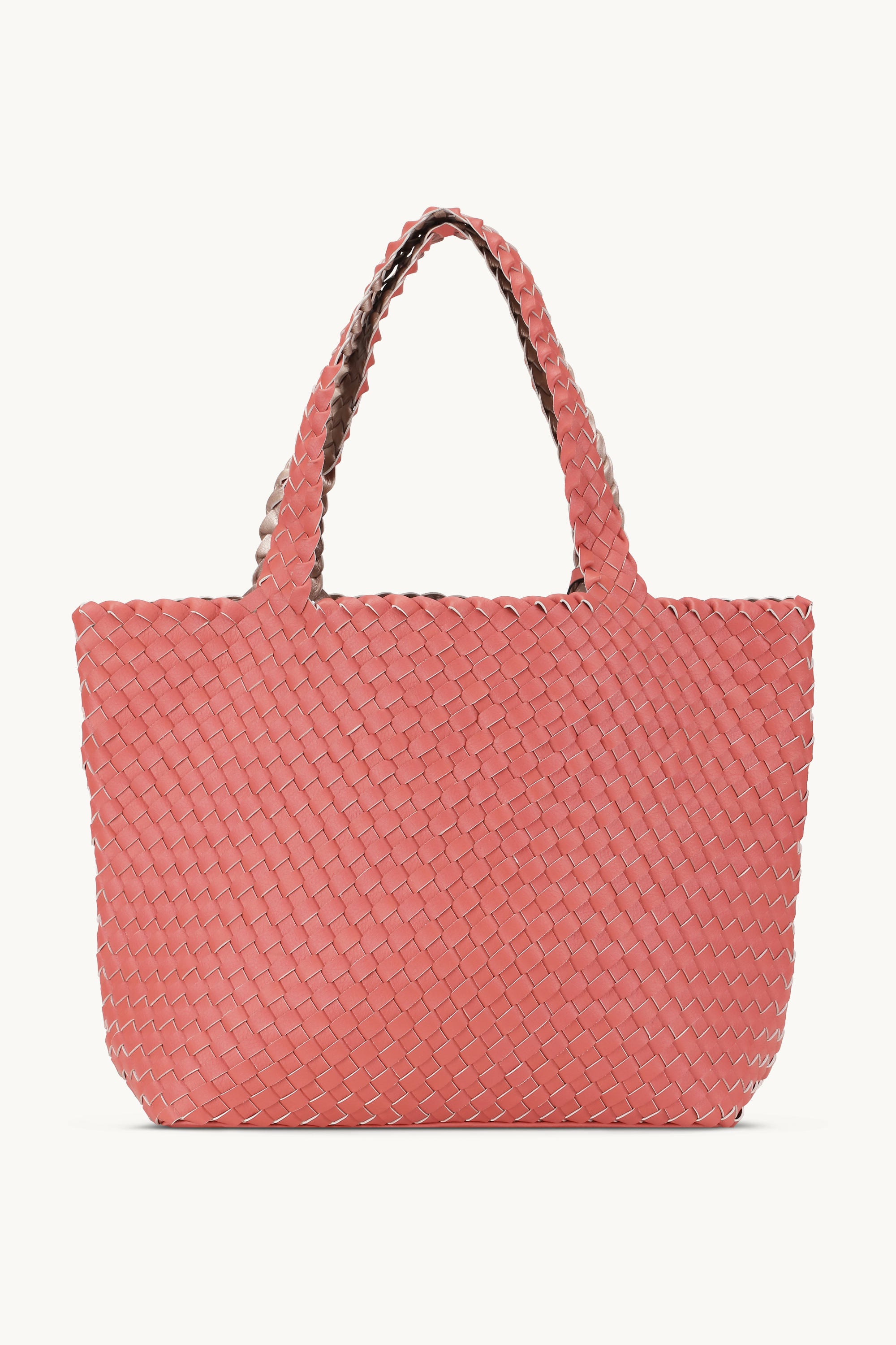 Tote Bag Braided - Durbarry Metallic Rose