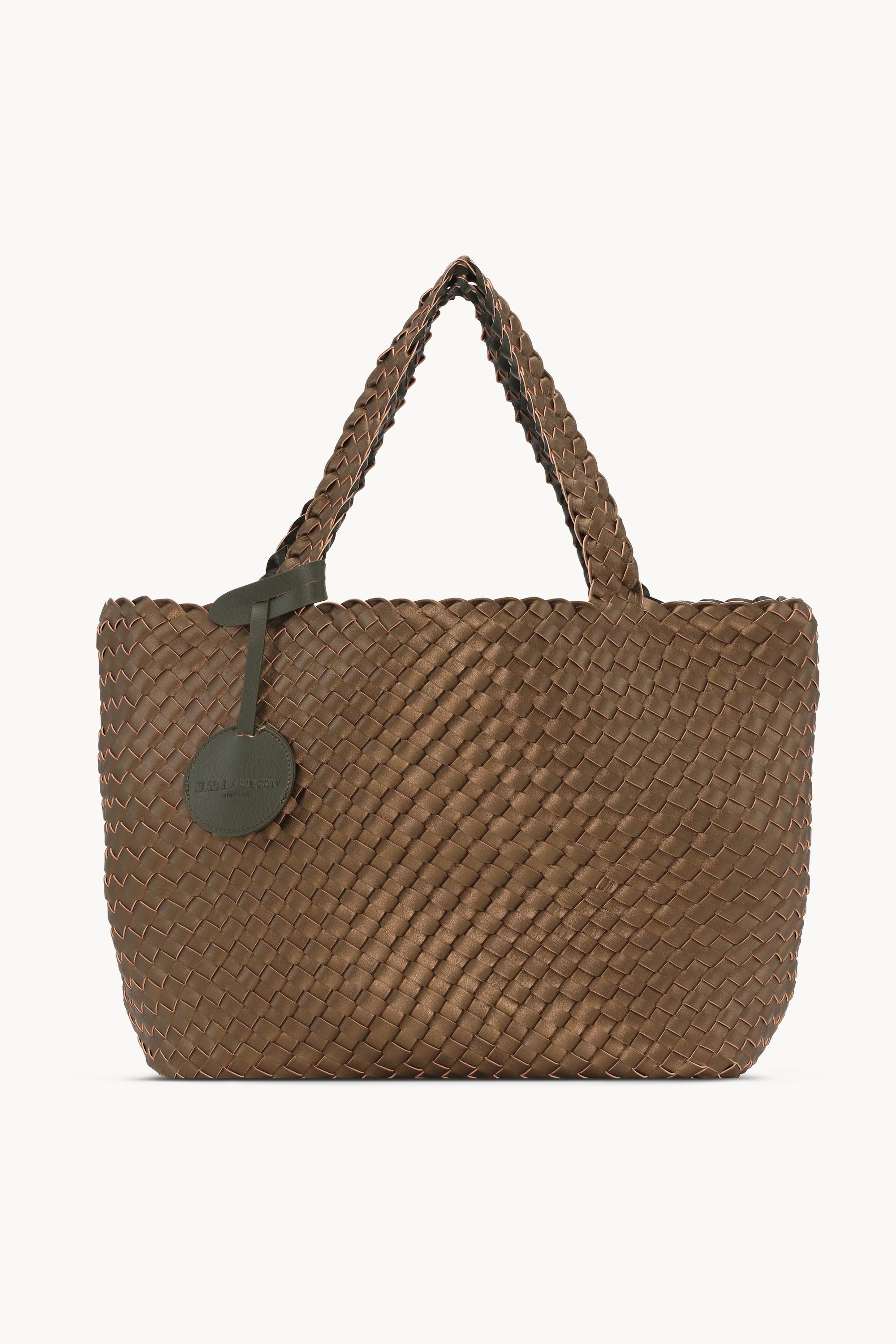 Tote Bag Trenzado - Army Olive Leaf