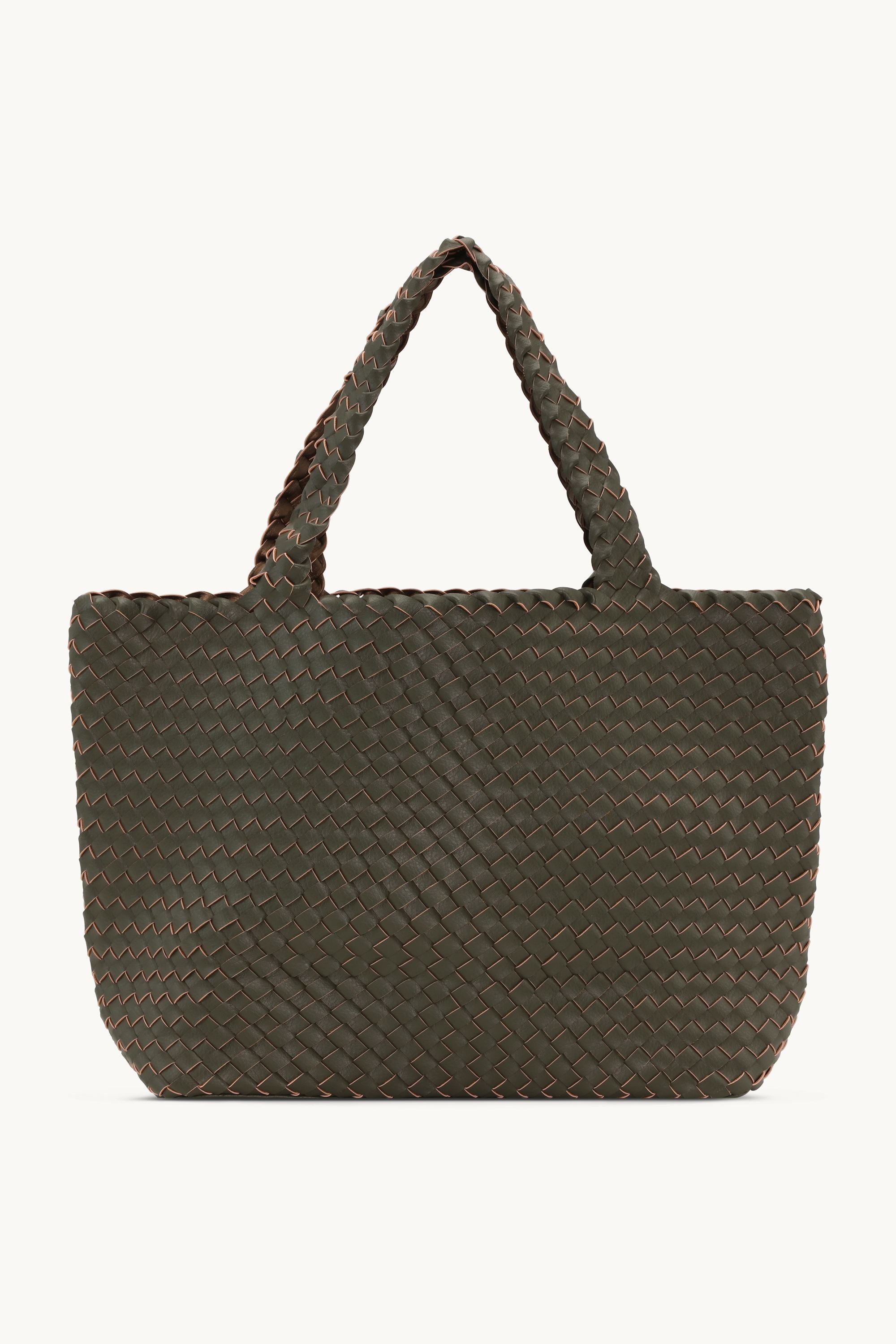 Tote Bag Trenzado - Army Olive Leaf