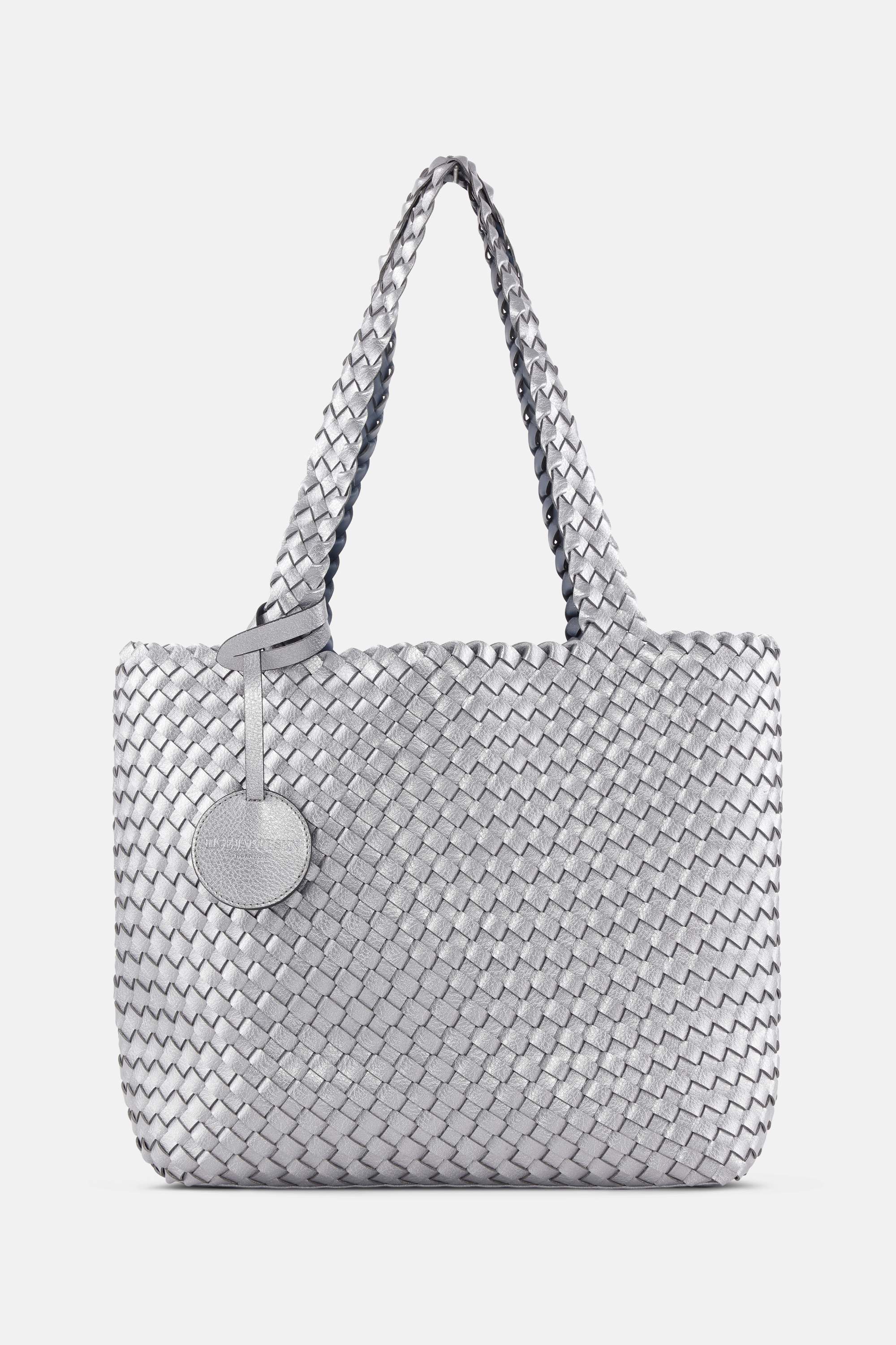 Tote Bag Trenzado - Orion Blue Antique Silver