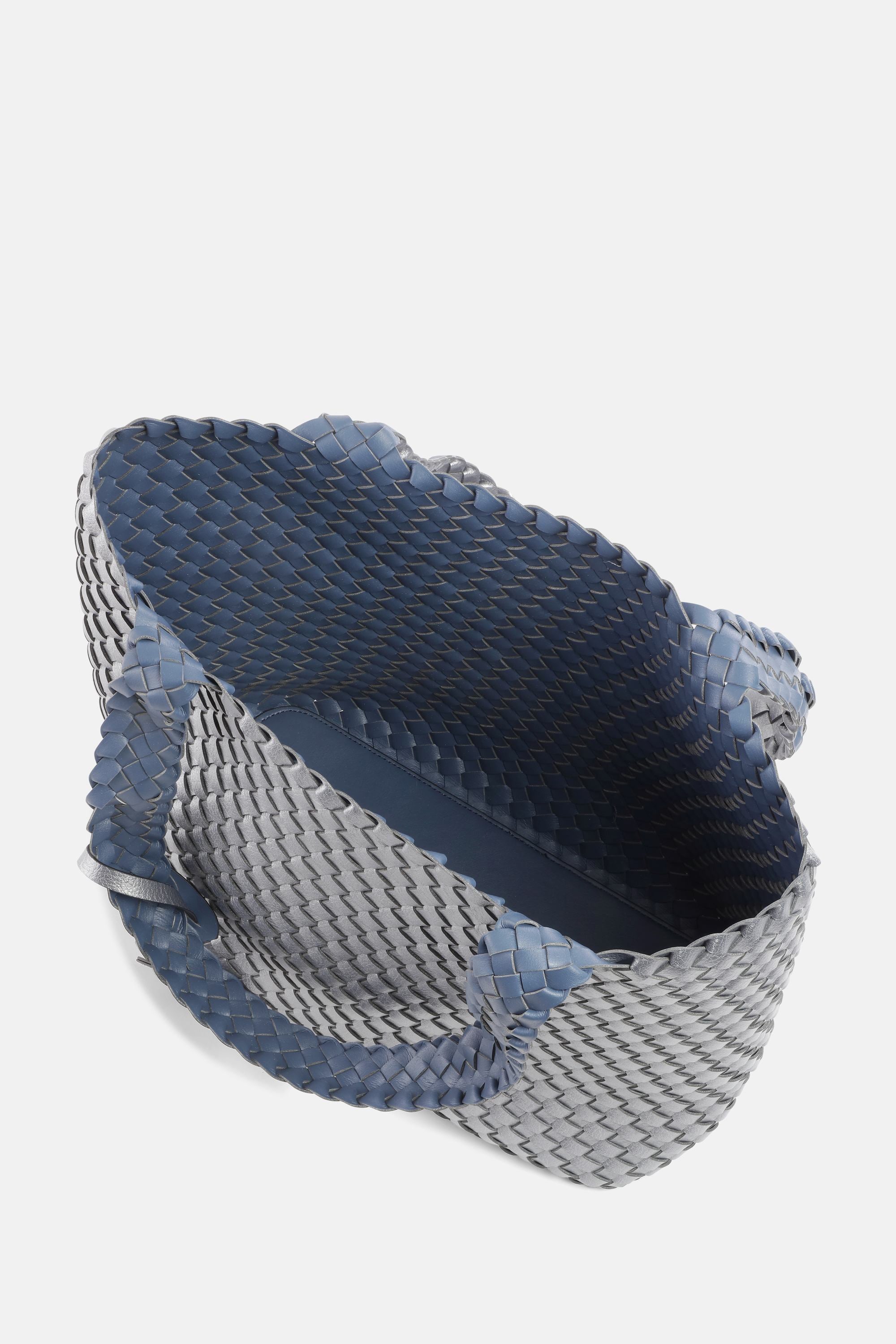 Tote Bag Trenzado - Orion Blue Antique Silver