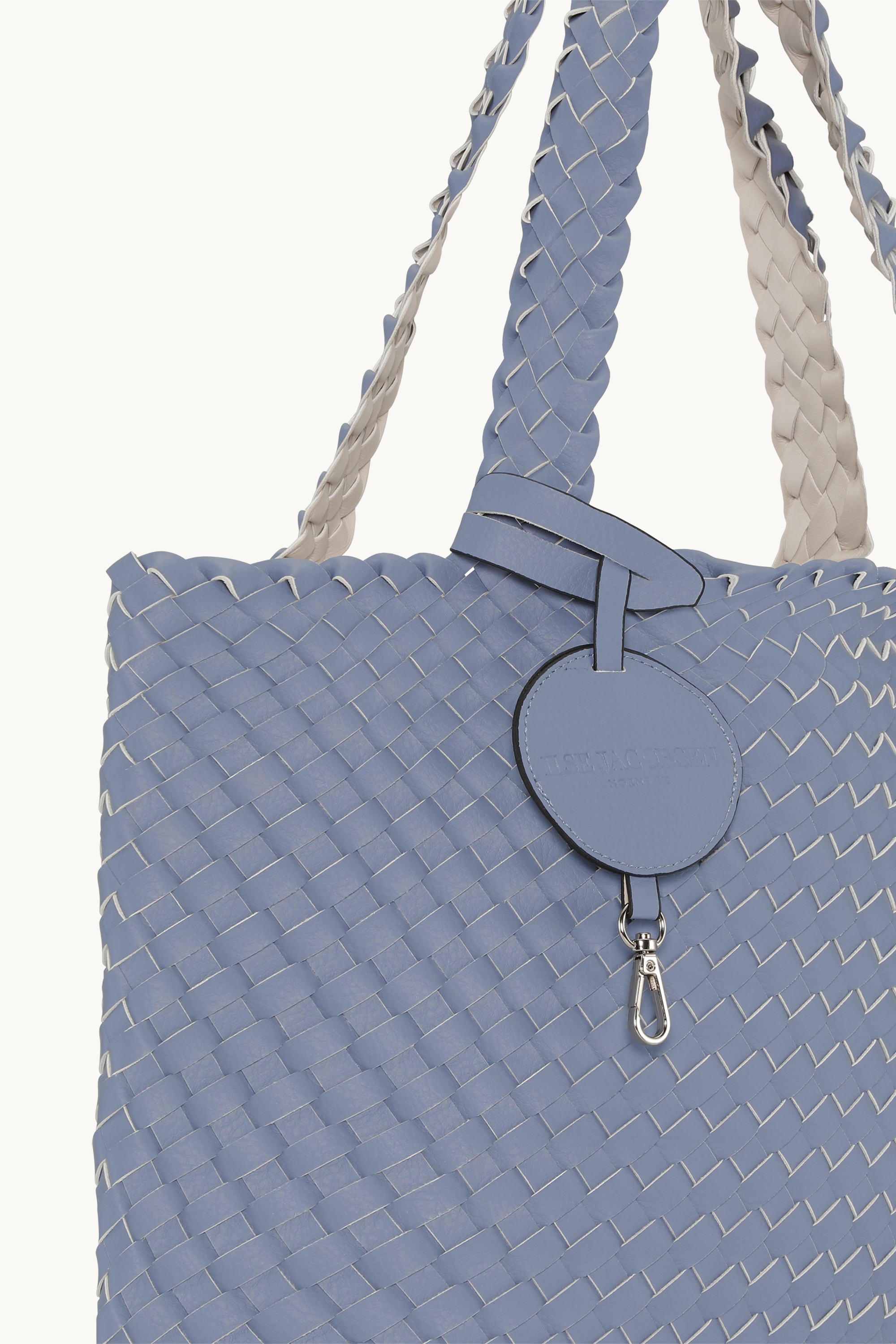 Tote Bag Trenzado - Blue Cloud Egg White