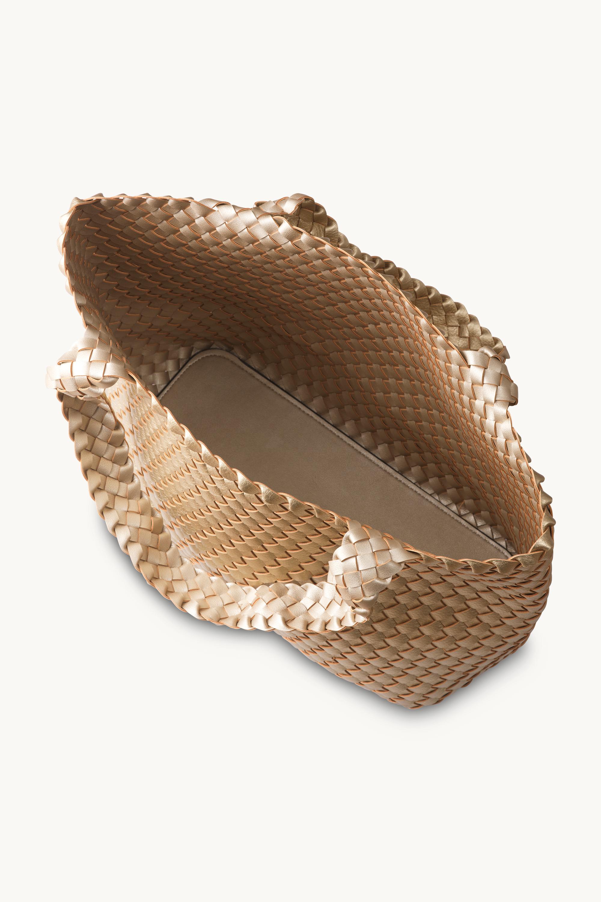 Tote Bag Trenzado - Platin Silver