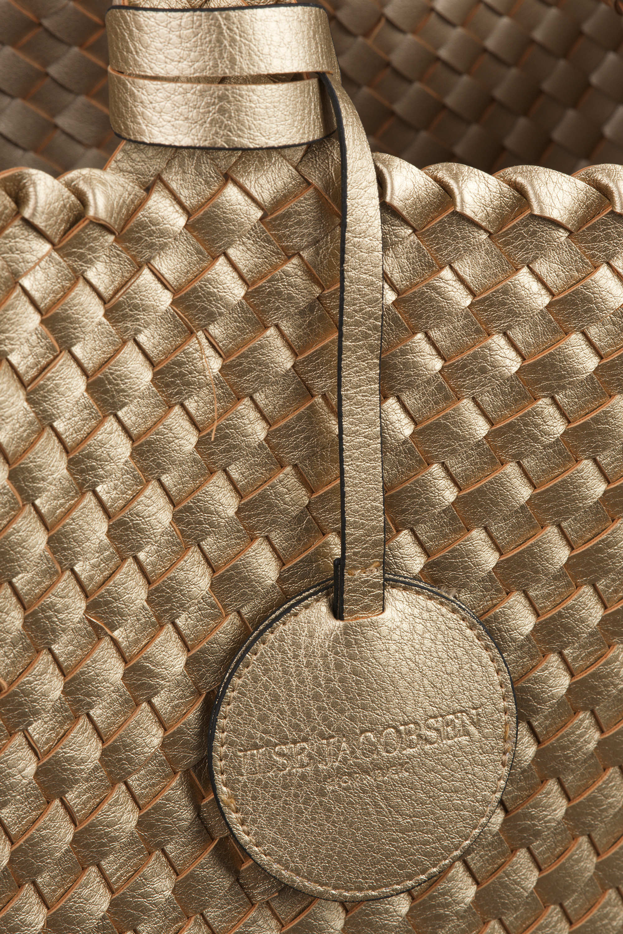 Tote Bag Trenzado - Platin Silver