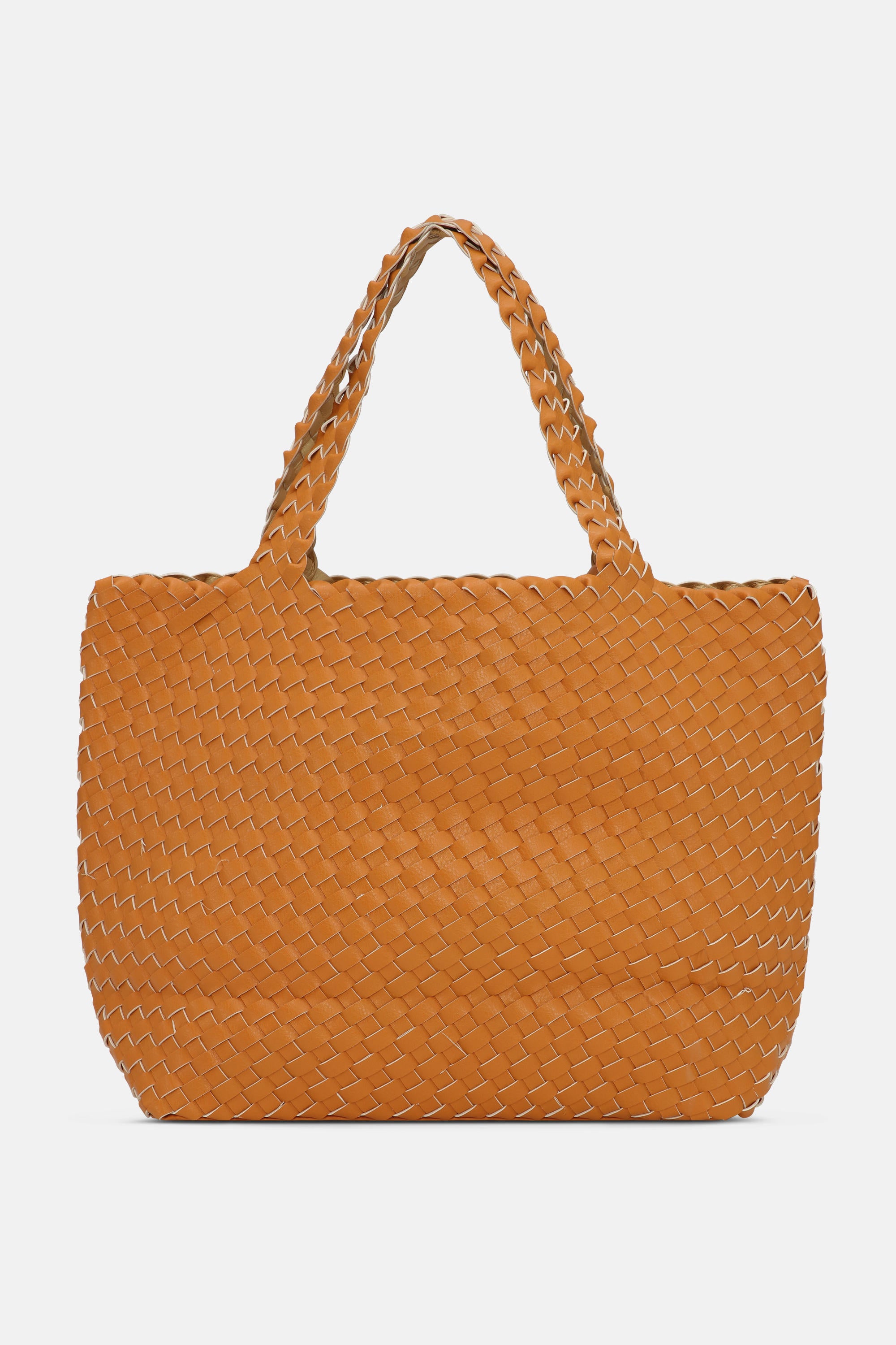 Tote Bag Trenzado - Golden Nugget Golden Nugget Metallic