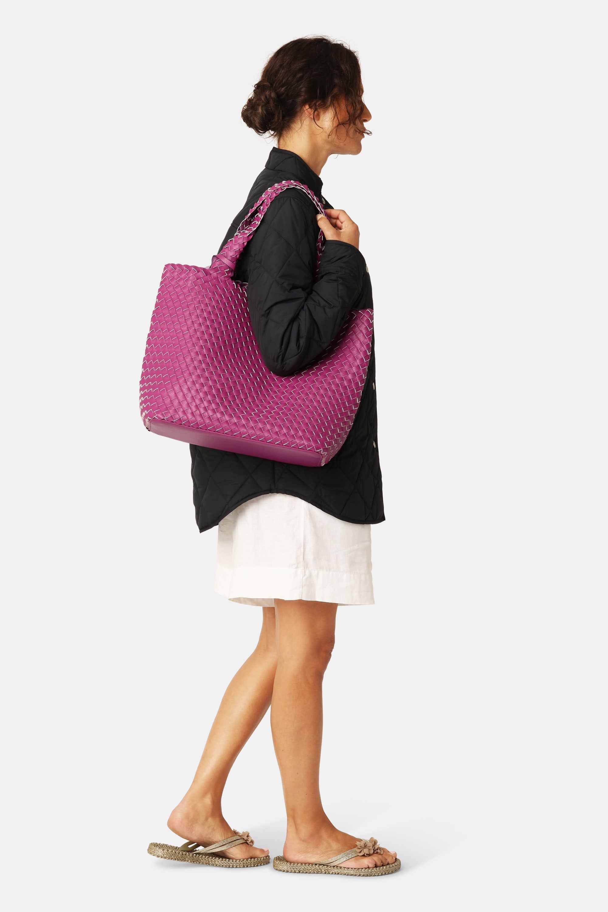 Tote Bag Trenzado - Magenta Haze Magenta Haze Metallic