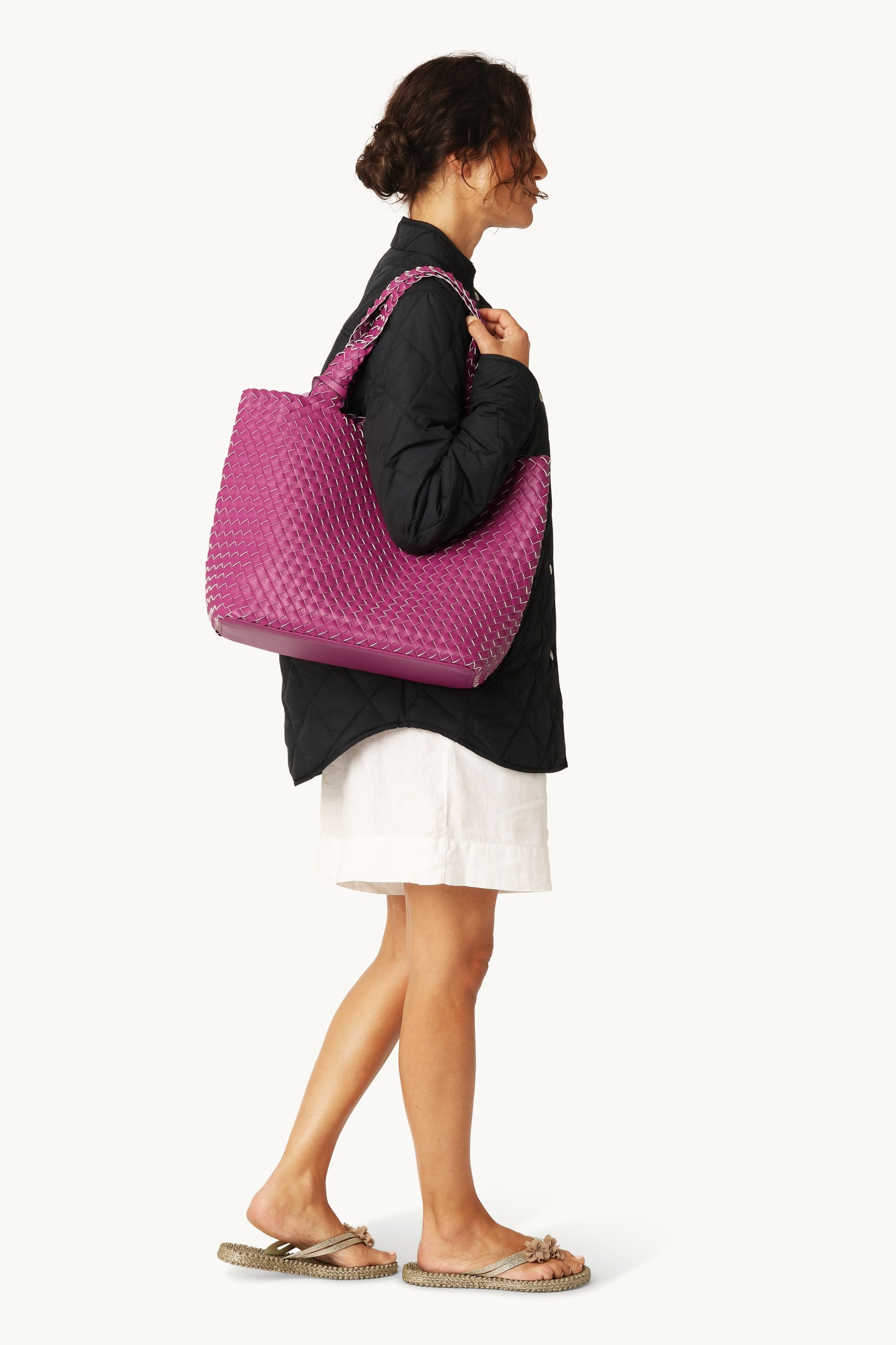 Tote Bag Trenzado - Magenta Haze Magenta Haze Metallic