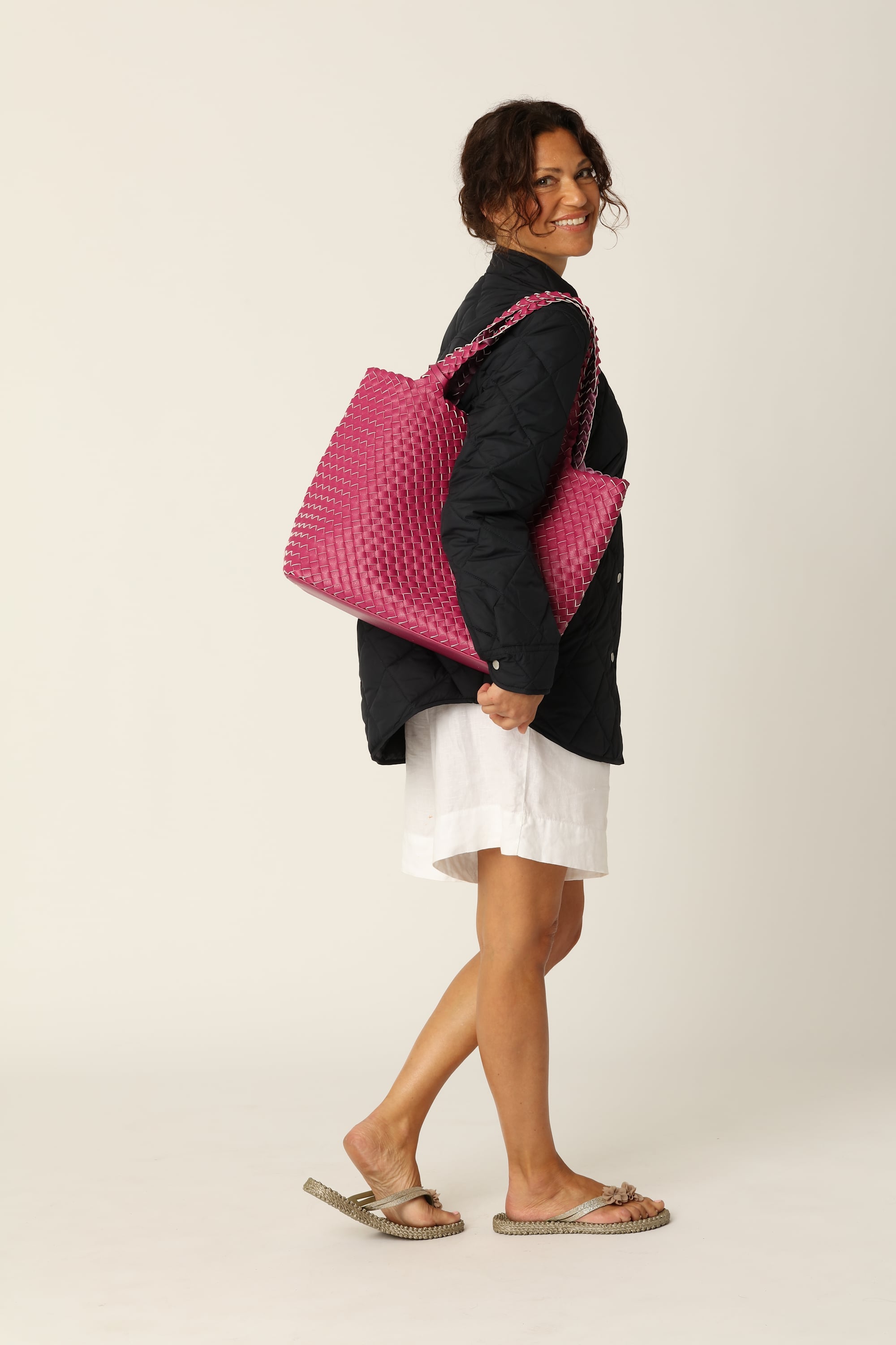 Tote Bag Trenzado - Magenta Haze Magenta Haze Metallic