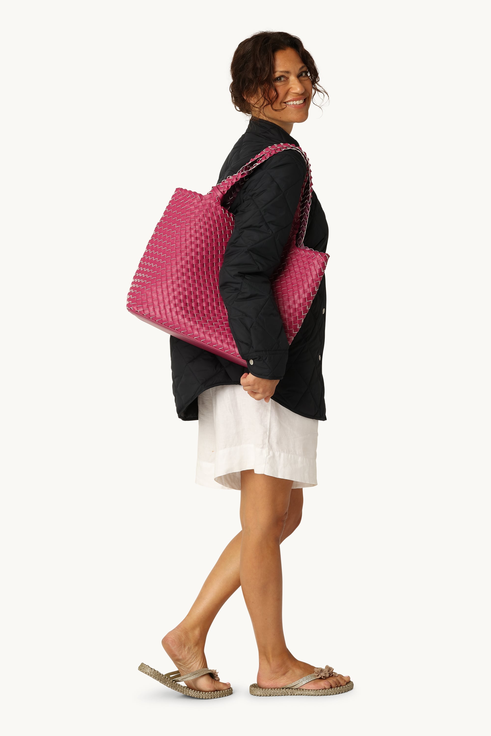 Tote Bag Trenzado - Magenta Haze Magenta Haze Metallic