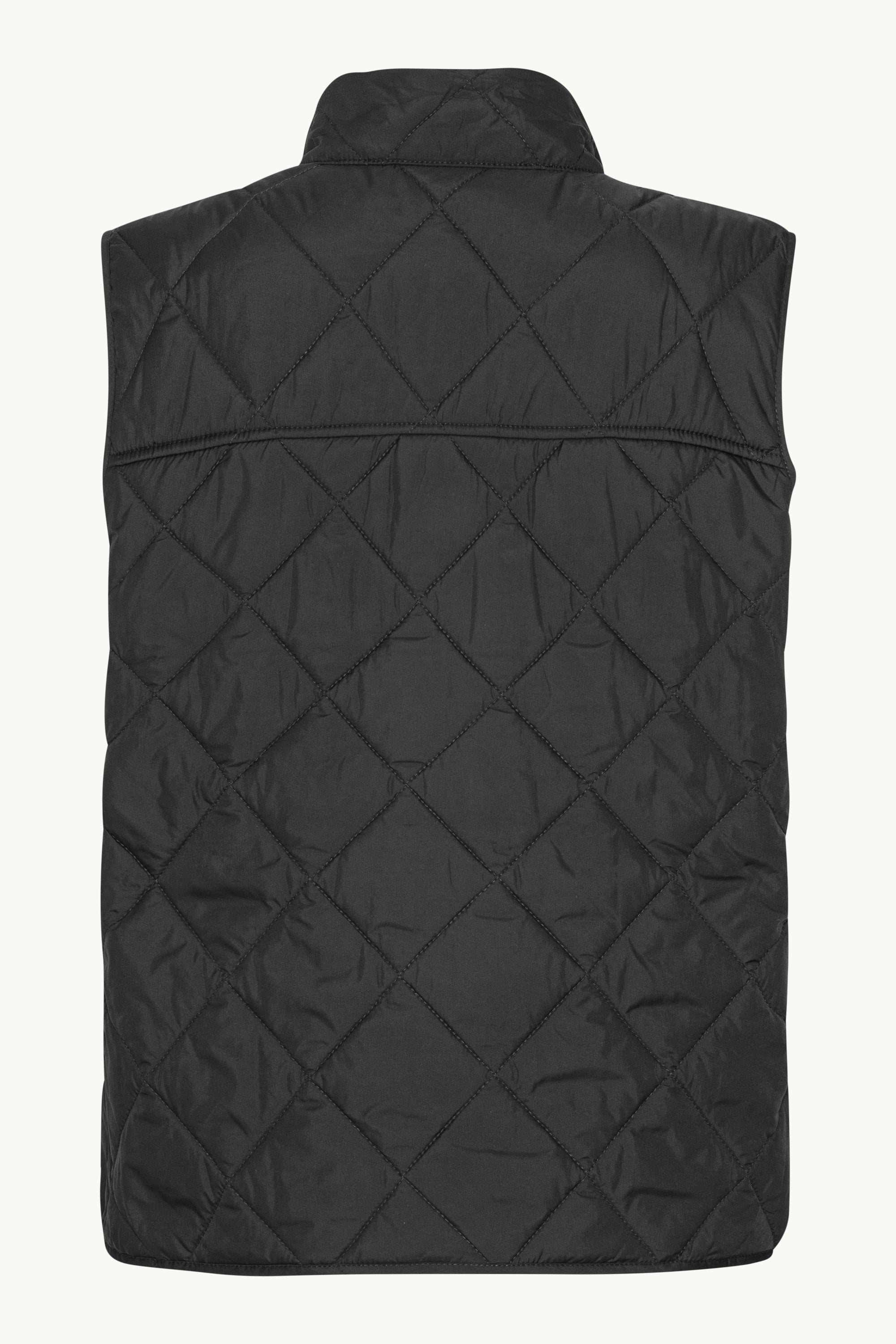 Quilted Short Vest - Dark Indigo