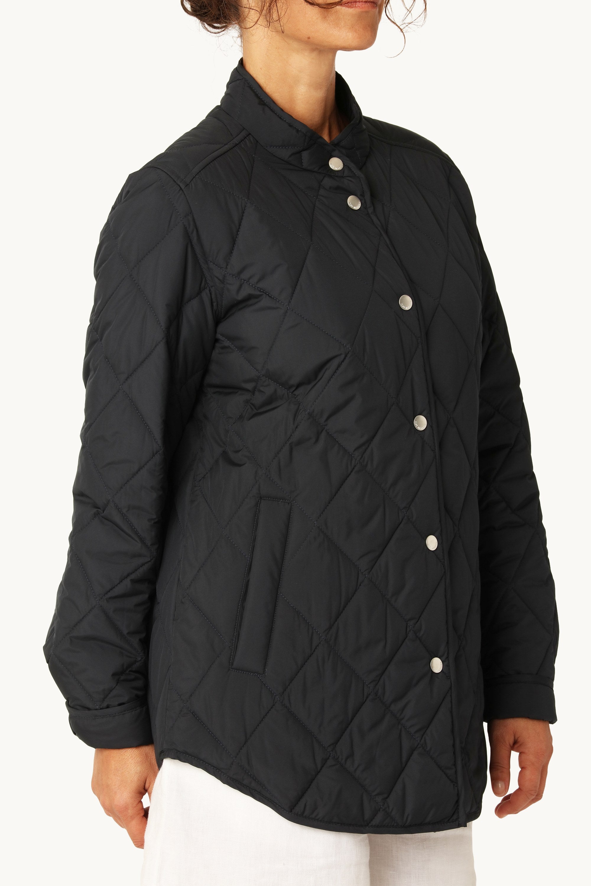 Quilted Shirt Jacket - Dark Indigo