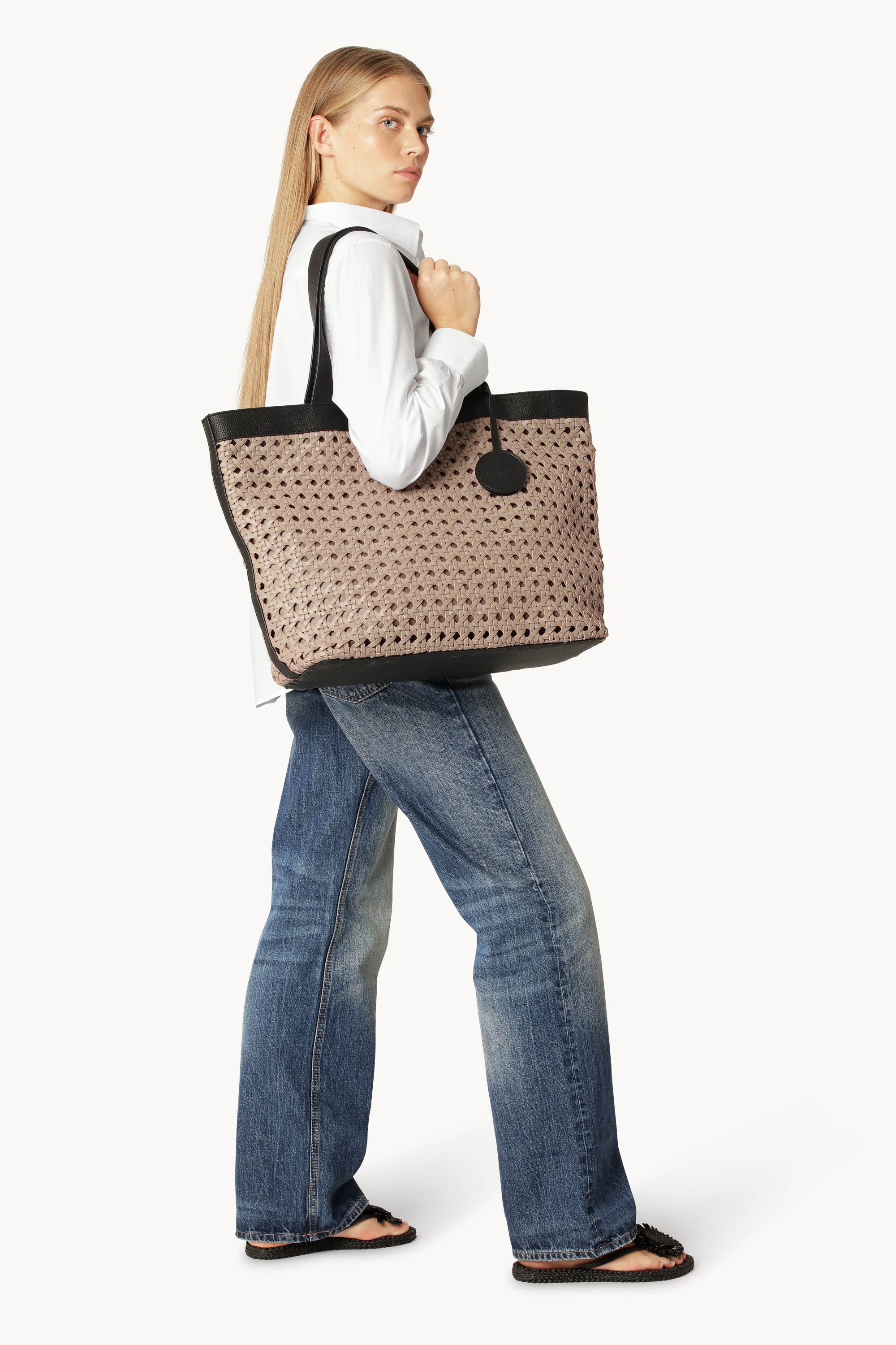 Bolso de Playa Grande - Sand Pile Black