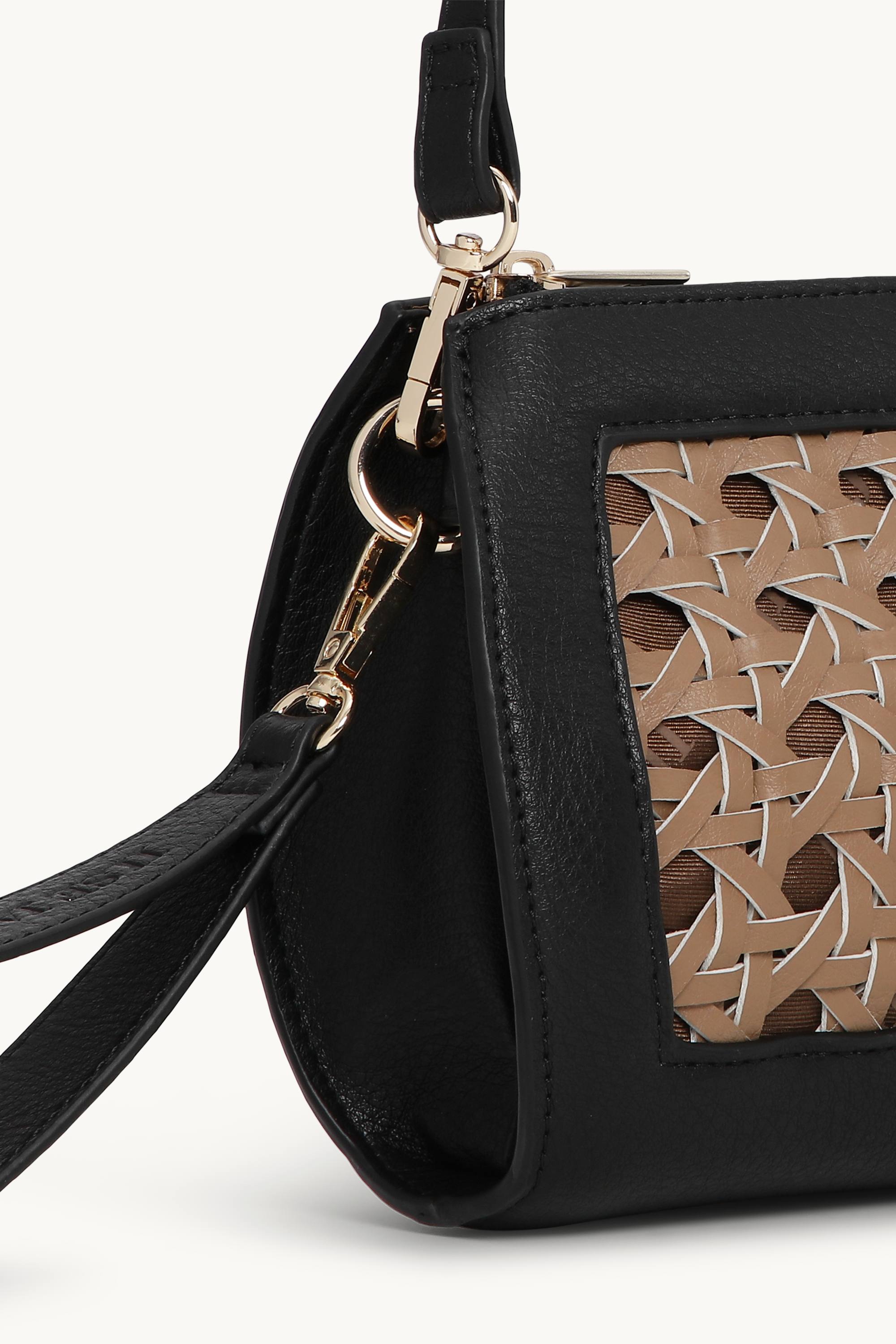 Braided Clutch - Mocca Black