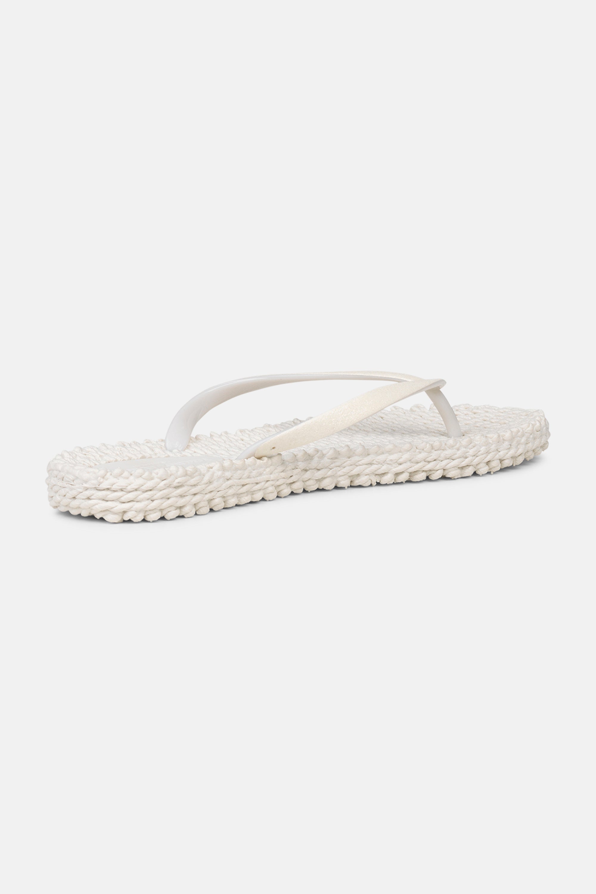 Chanclas Glitter - Creme