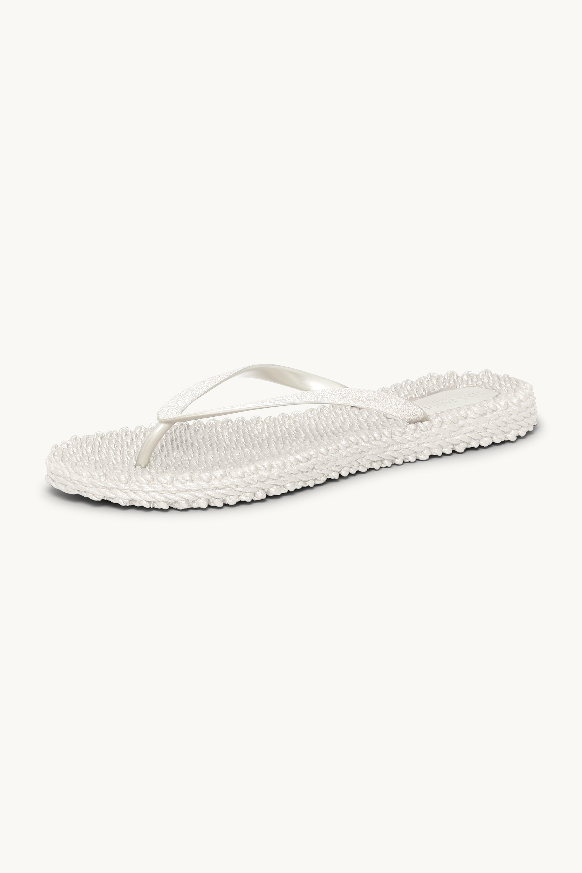 Chanclas Glitter - Creme