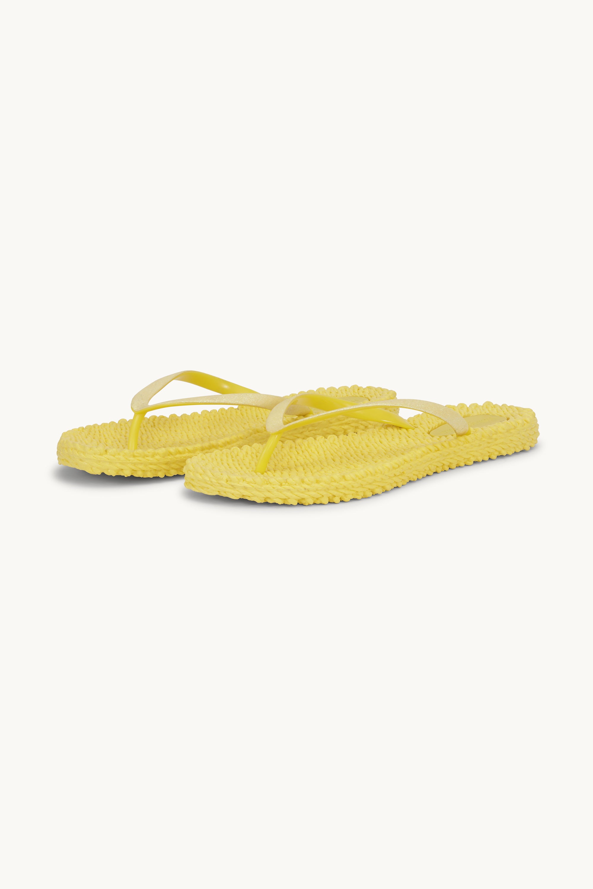 Chanclas Glitter - Pale Banana