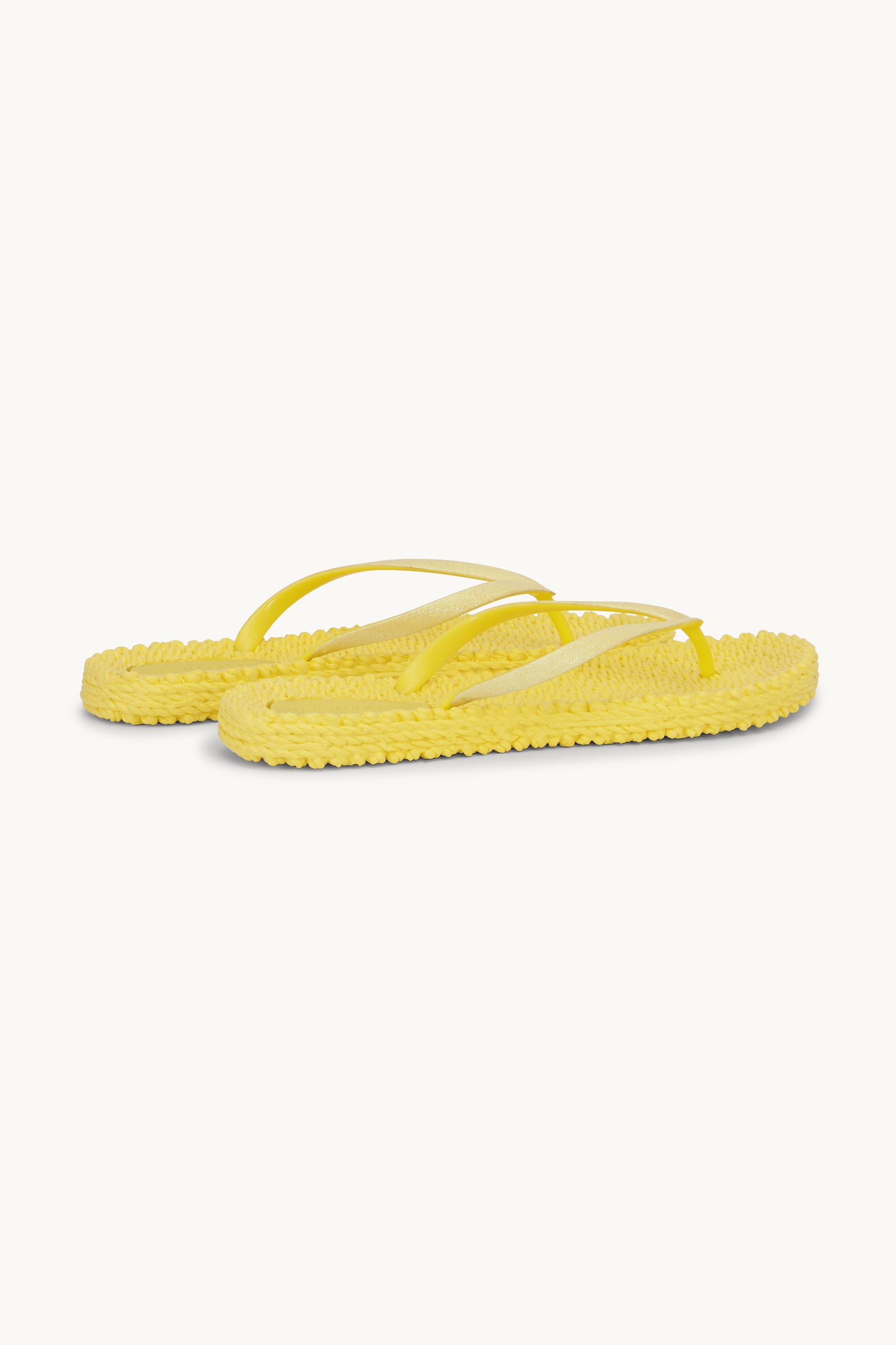 Chanclas Glitter - Pale Banana