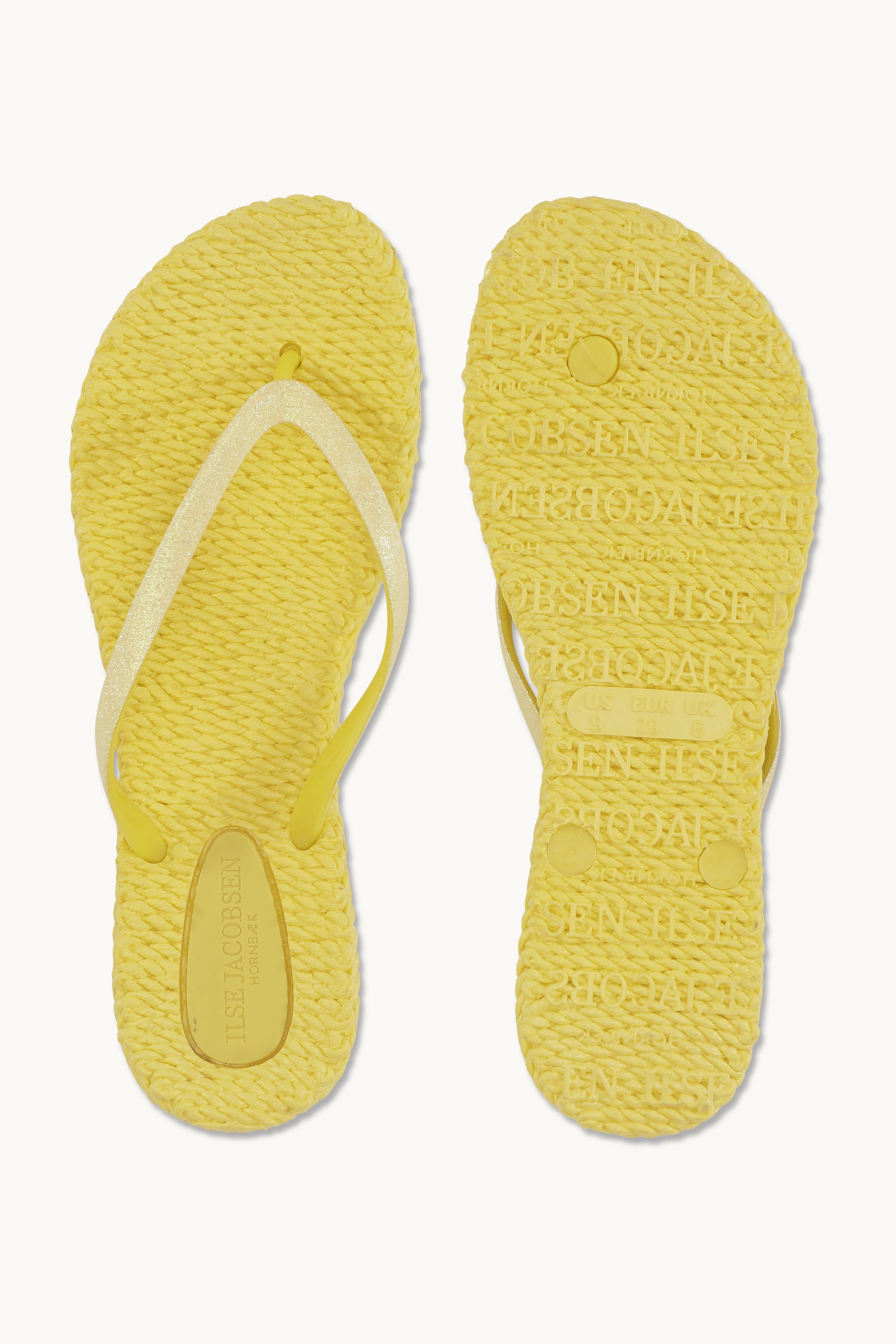Chanclas Glitter - Pale Banana