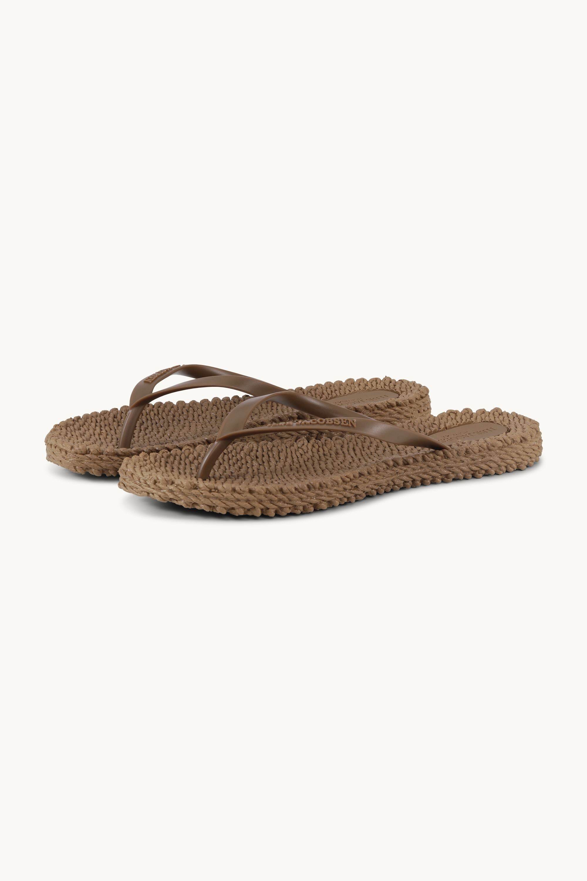 Flip Flops With Logo - Mocca