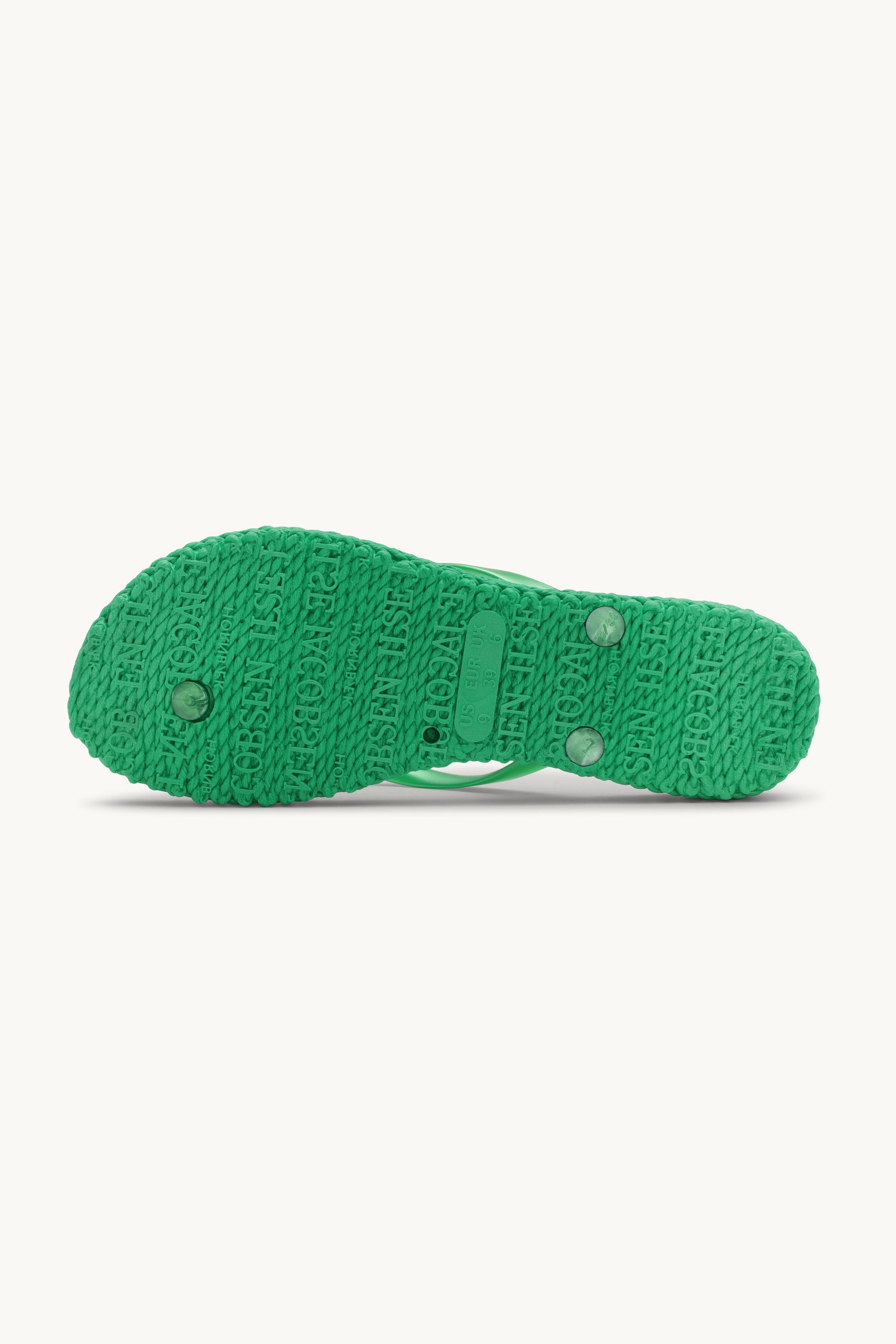 Flip Flops With Logo - Fern Green