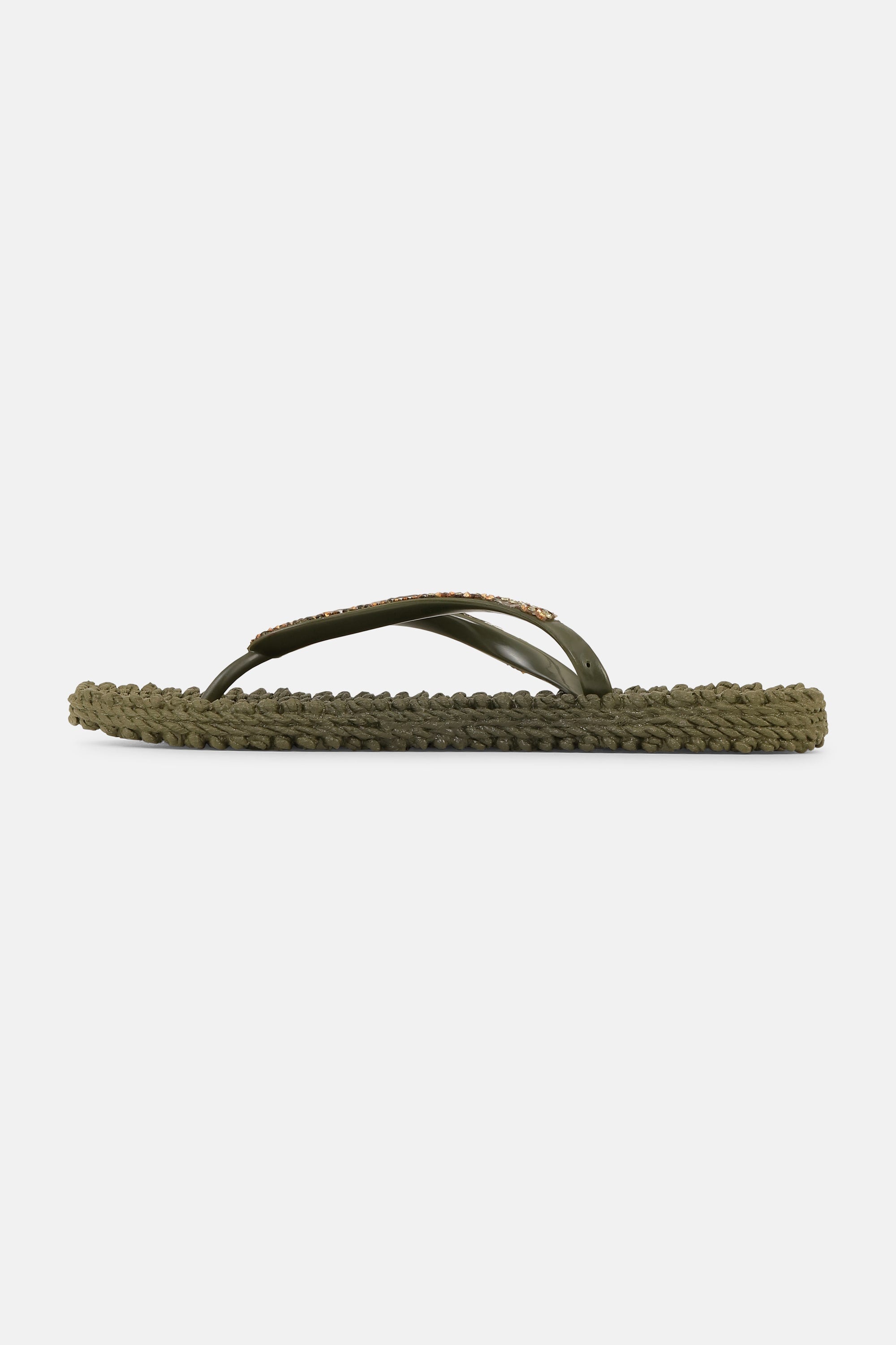 Flip Flops with Rhinestones - Army