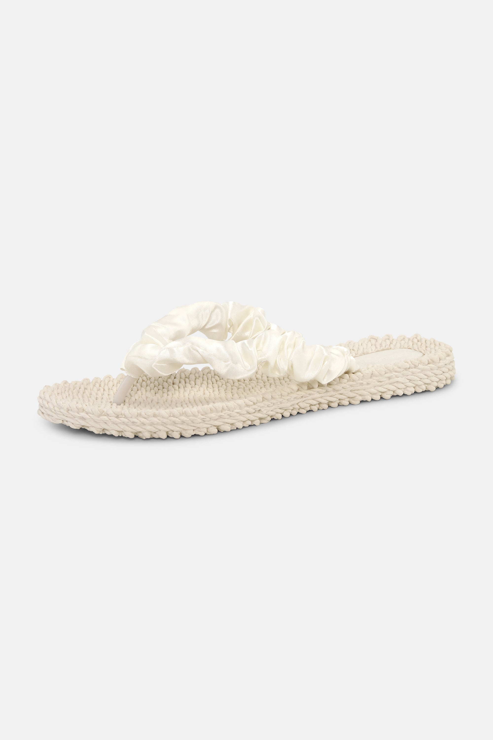 Chanclas Tejido - Milk Creme